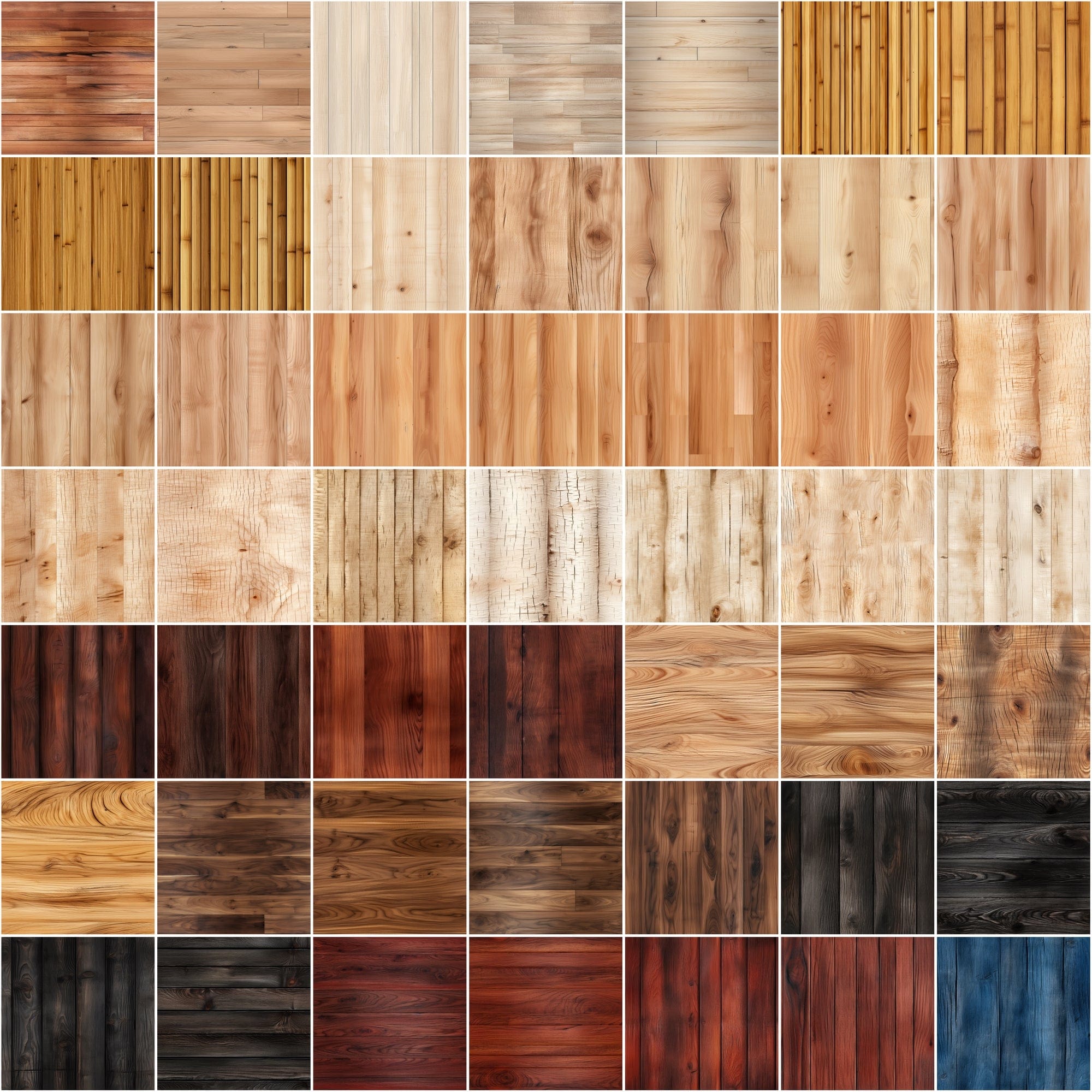 580 Seamless Wood Backgrounds & Photoshop Patterns Bundle - High-Resolution Images and .pat Files with Commercial License Sumobundle