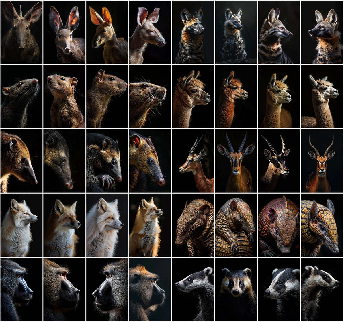 600 Majestic Animal Portraits - High-Resolution Images with Commercial
