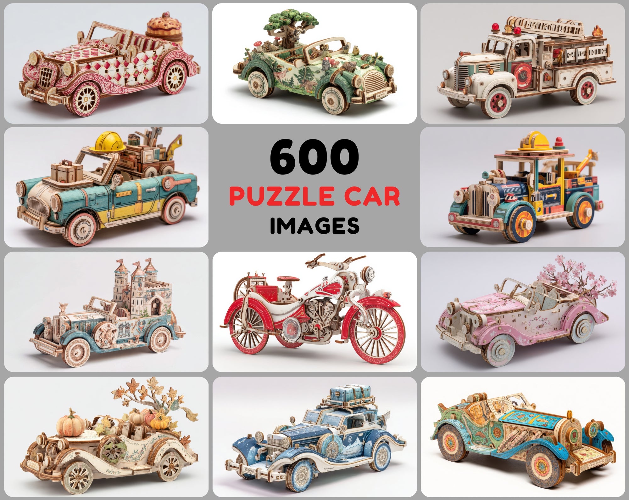 600 Magical Puzzle Car Images – Fairytale-Inspired