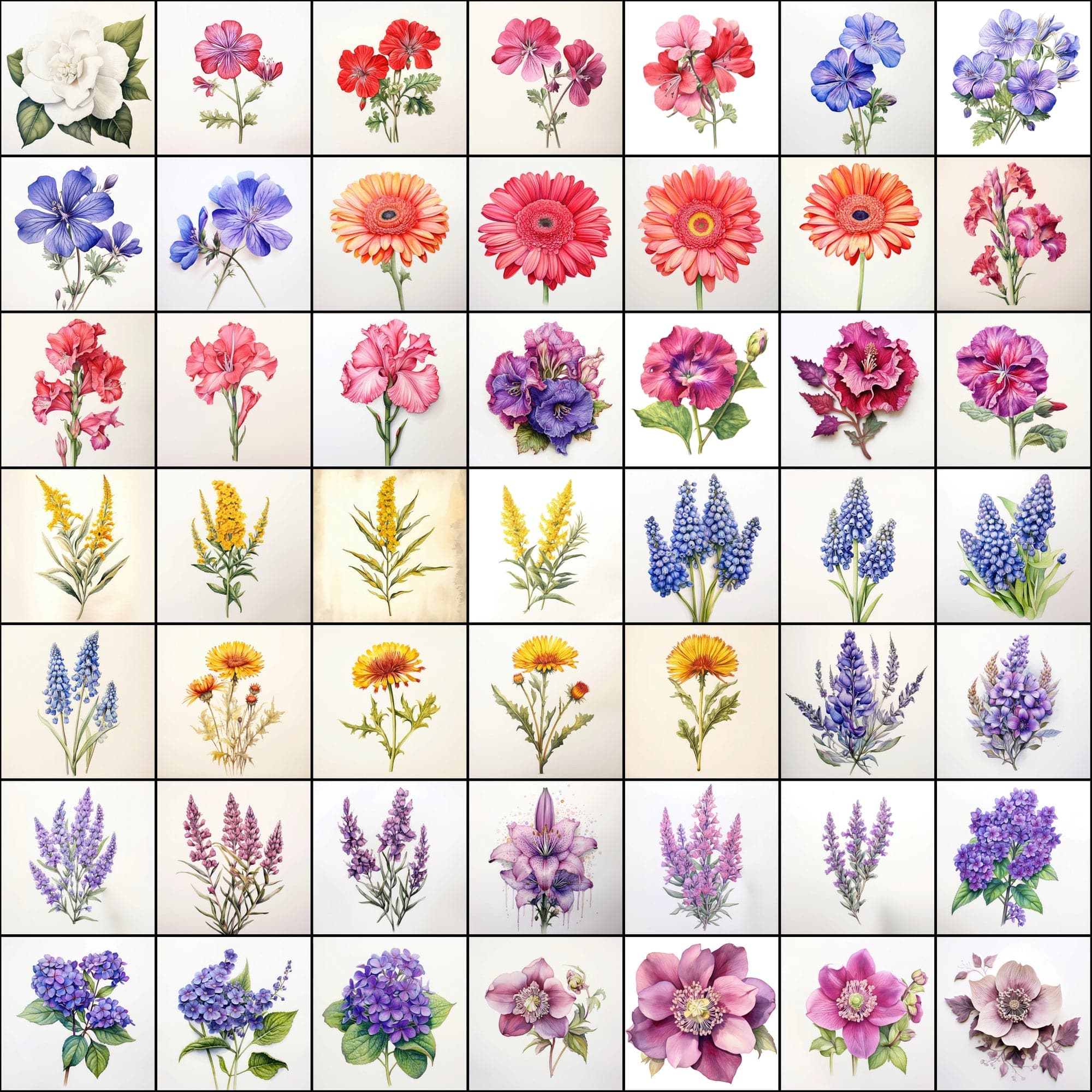 630 Flower PNG Images with Transparent Backgrounds & Commercial License Digital Download Sumobundle