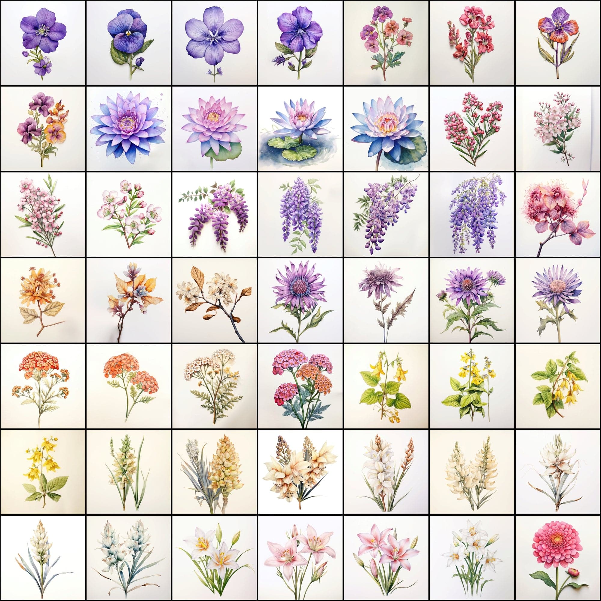 630 Flower PNG Images with Transparent Backgrounds & Commercial License Digital Download Sumobundle