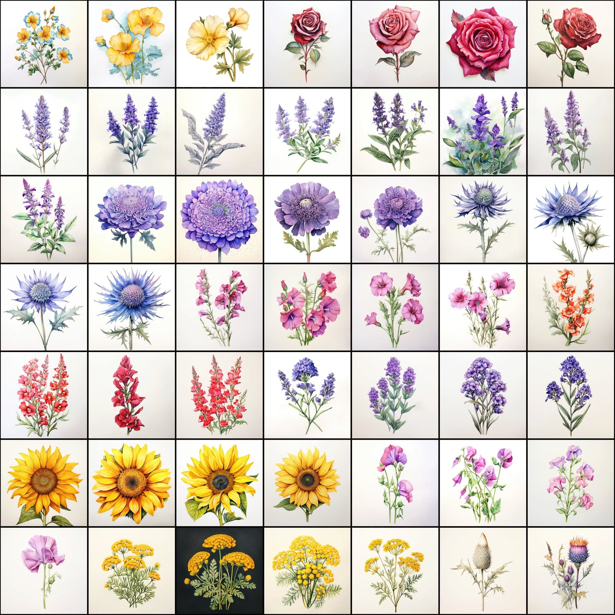 630 Flower PNG Images with Transparent Backgrounds & Commercial License Digital Download Sumobundle