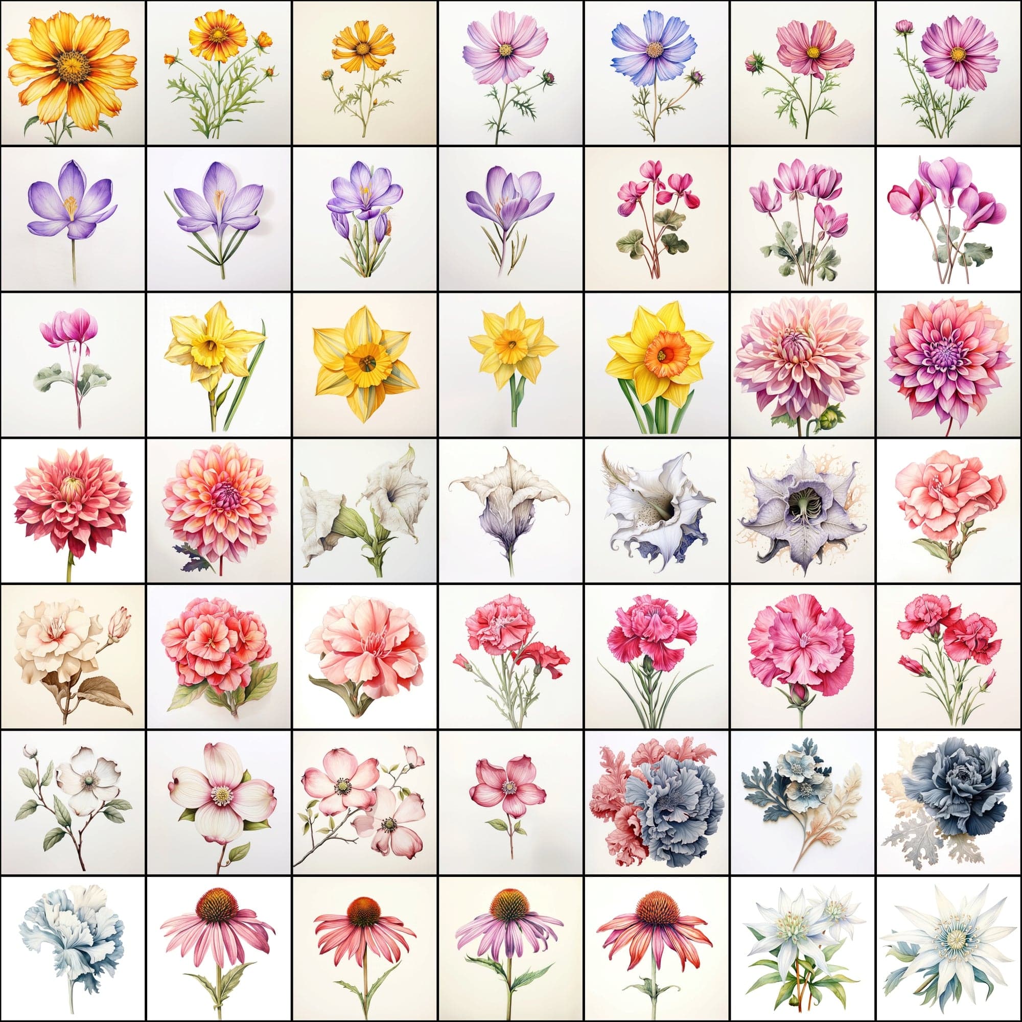 630 Flower PNG Images with Transparent Backgrounds & Commercial License Digital Download Sumobundle