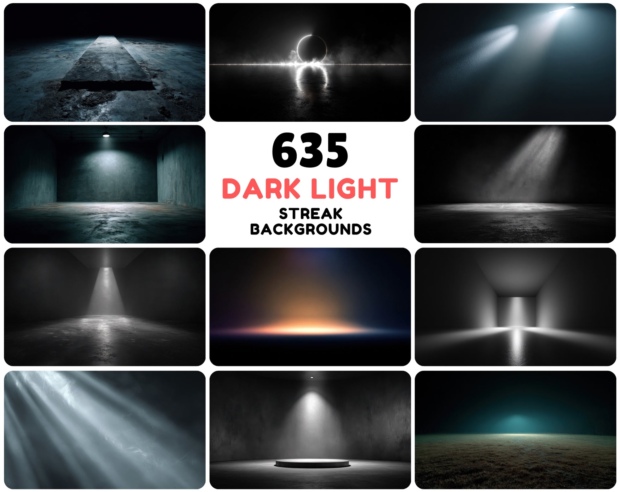 635 Cinematic Light Streak Backgrounds