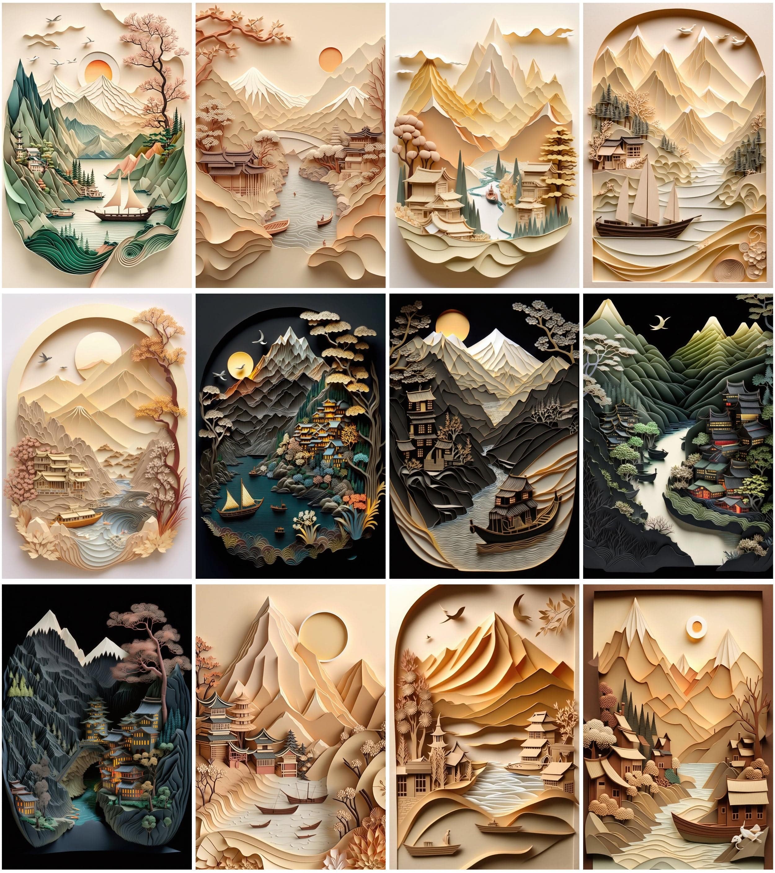 65 Plasticine Pictures Bundle, Colorful Clay Art, Handmade Modelling Clay Images Digital Download Sumobundle