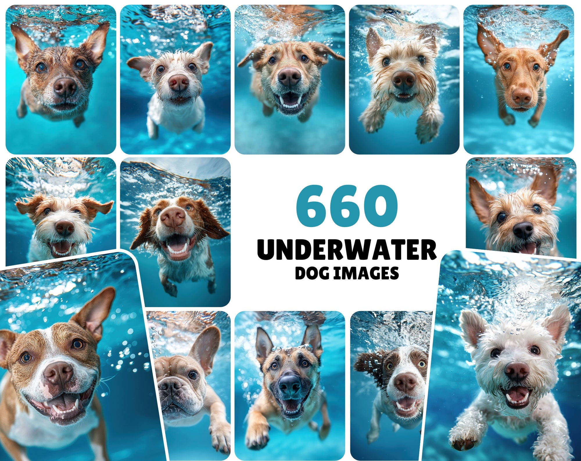 660 Stunning Underwater Dog Breed Photos