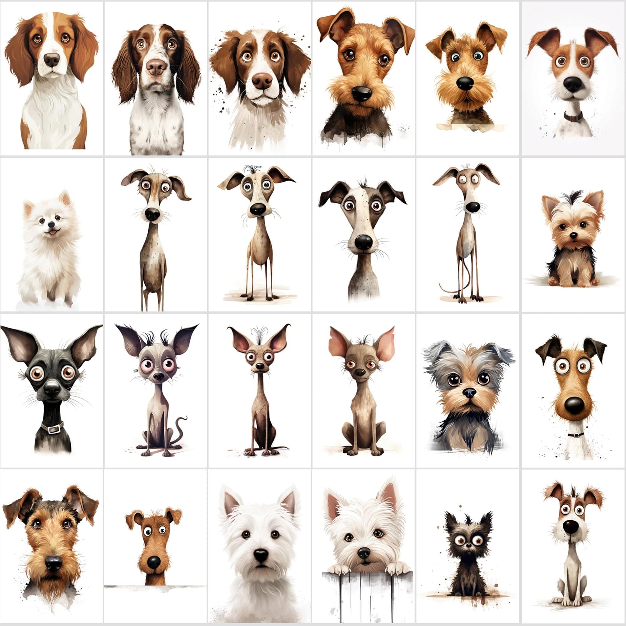 780 Funny Scared Dog Images Collection - High-Resolution JPG & PNG, Commercial License Digital Download Sumobundle