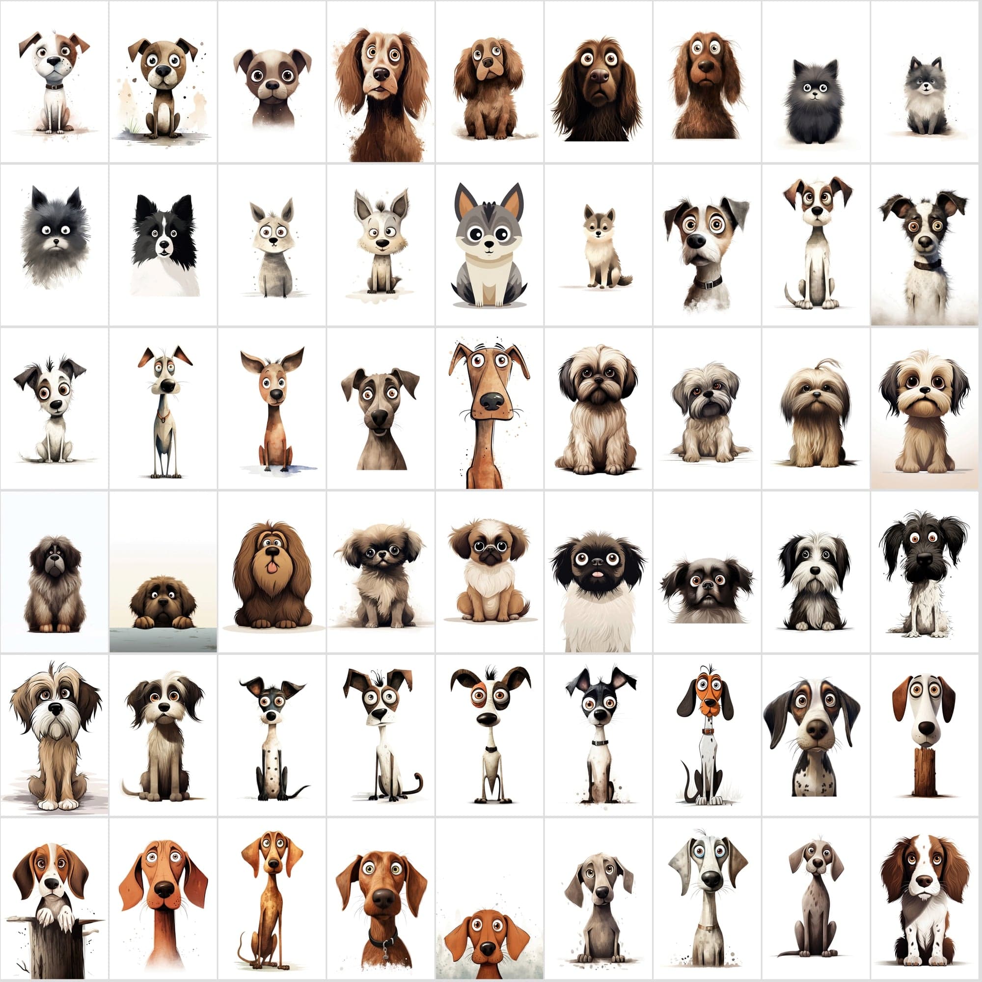 780 Funny Scared Dog Images Collection - High-Resolution JPG & PNG, Commercial License Digital Download Sumobundle