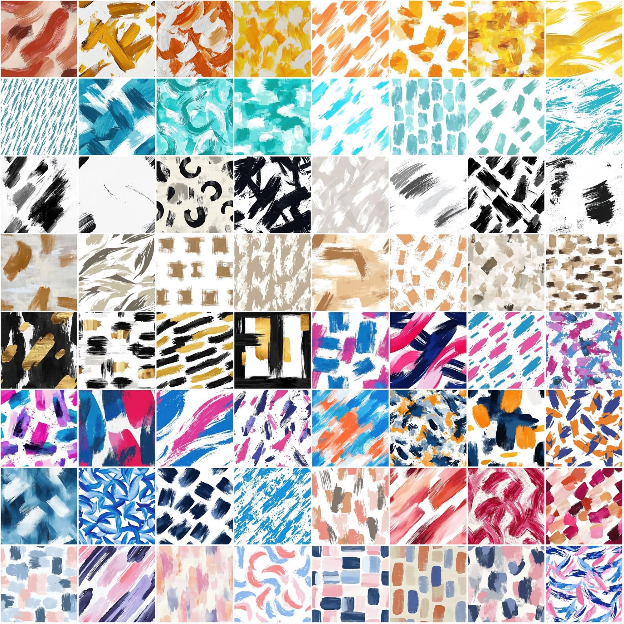 855 Seamless Brush Stroke Patterns | High-Resolution JPG & PAT Files Digital Download Sumobundle