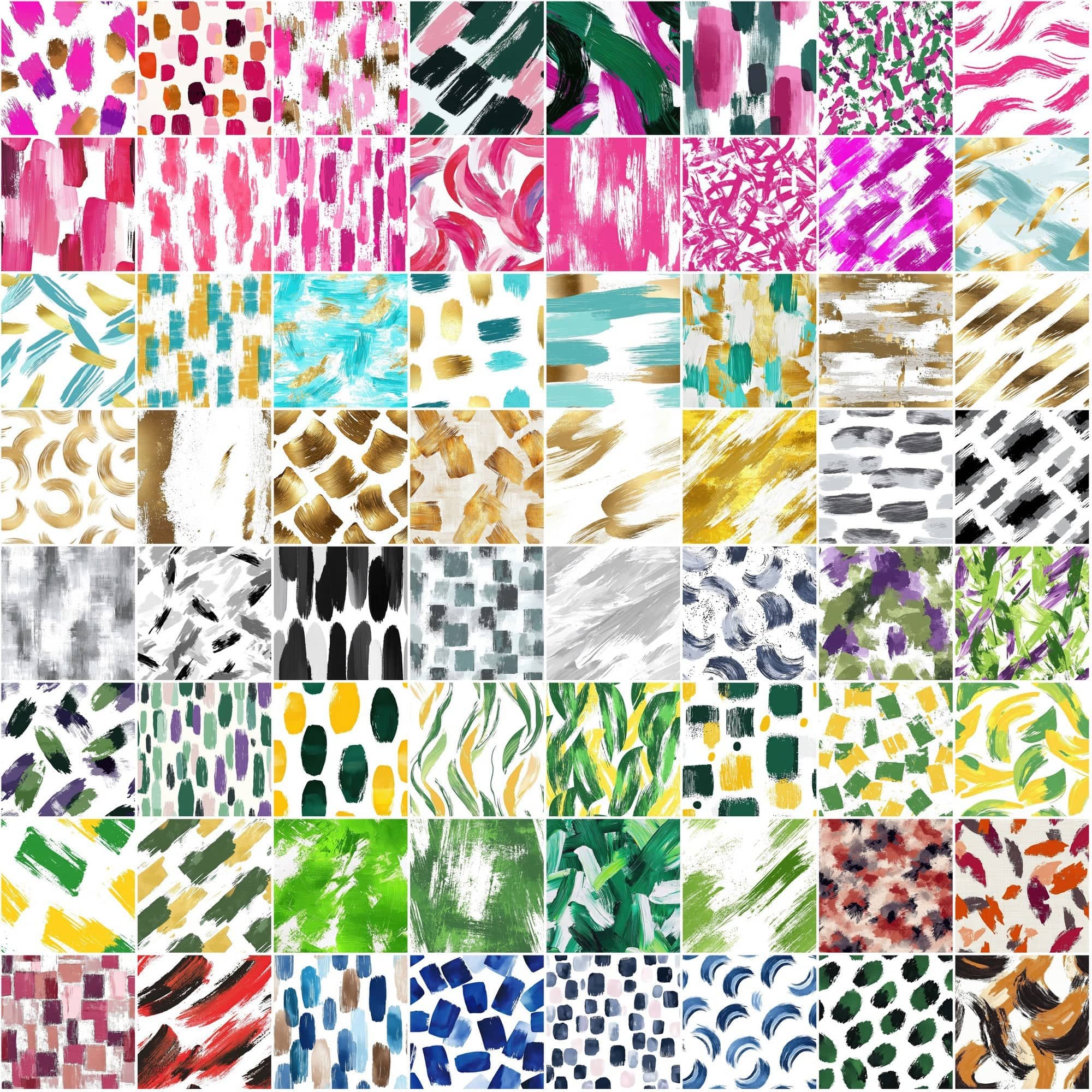 855 Seamless Brush Stroke Patterns | High-Resolution JPG & PAT Files Digital Download Sumobundle