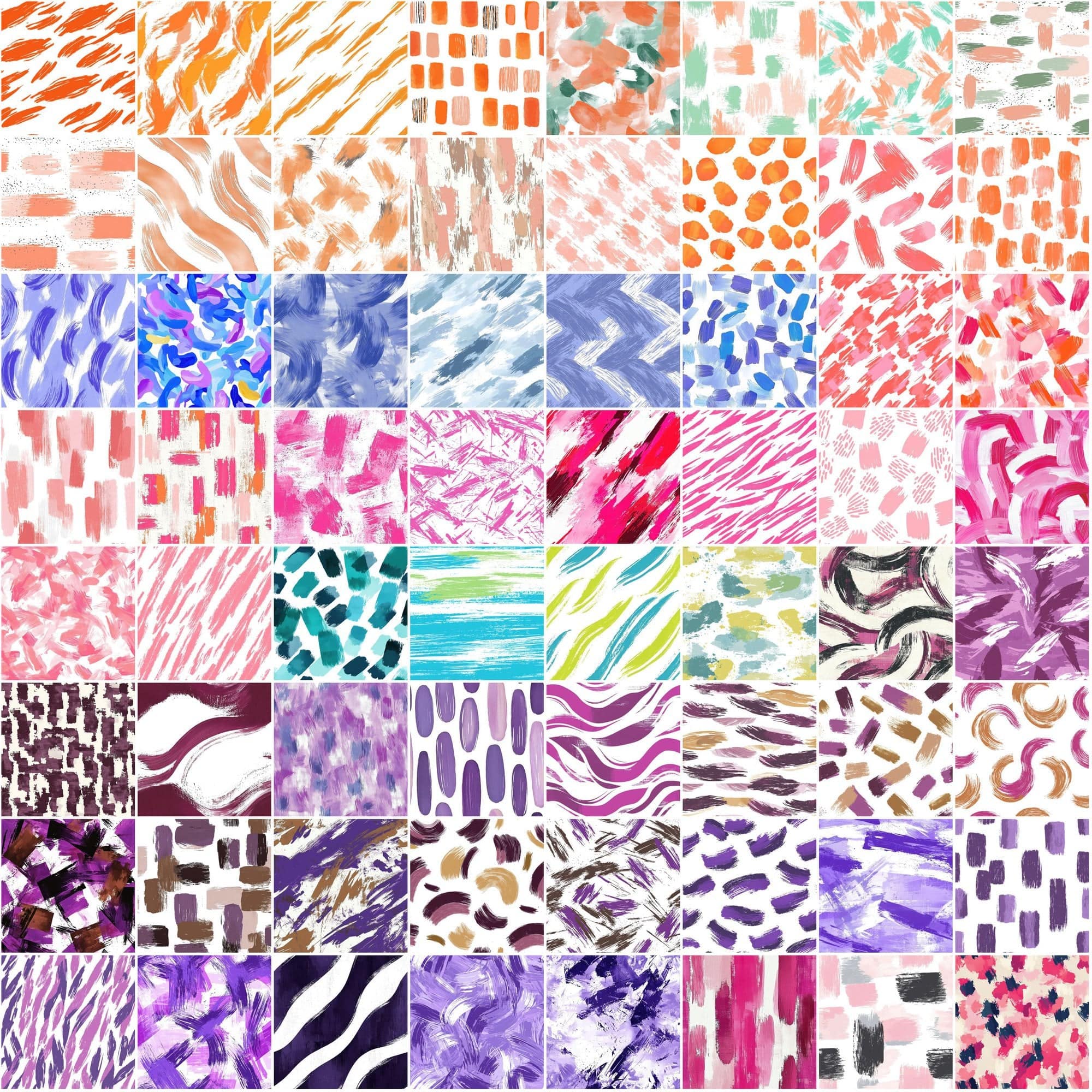 855 Seamless Brush Stroke Patterns | High-Resolution JPG & PAT Files Digital Download Sumobundle