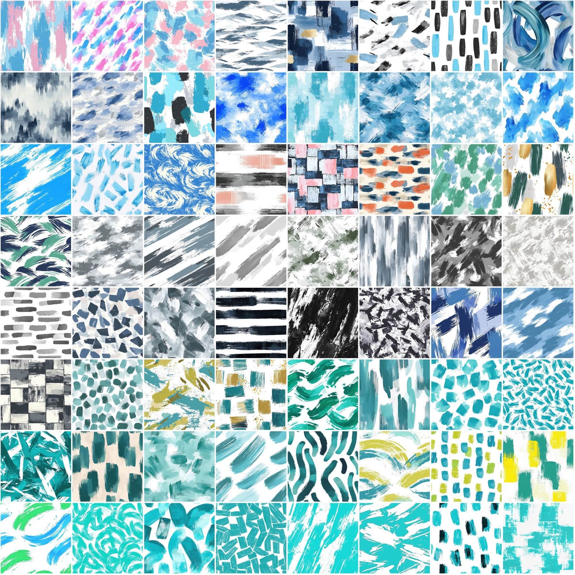 855 Seamless Brush Stroke Patterns | High-Resolution JPG & PAT Files Digital Download Sumobundle