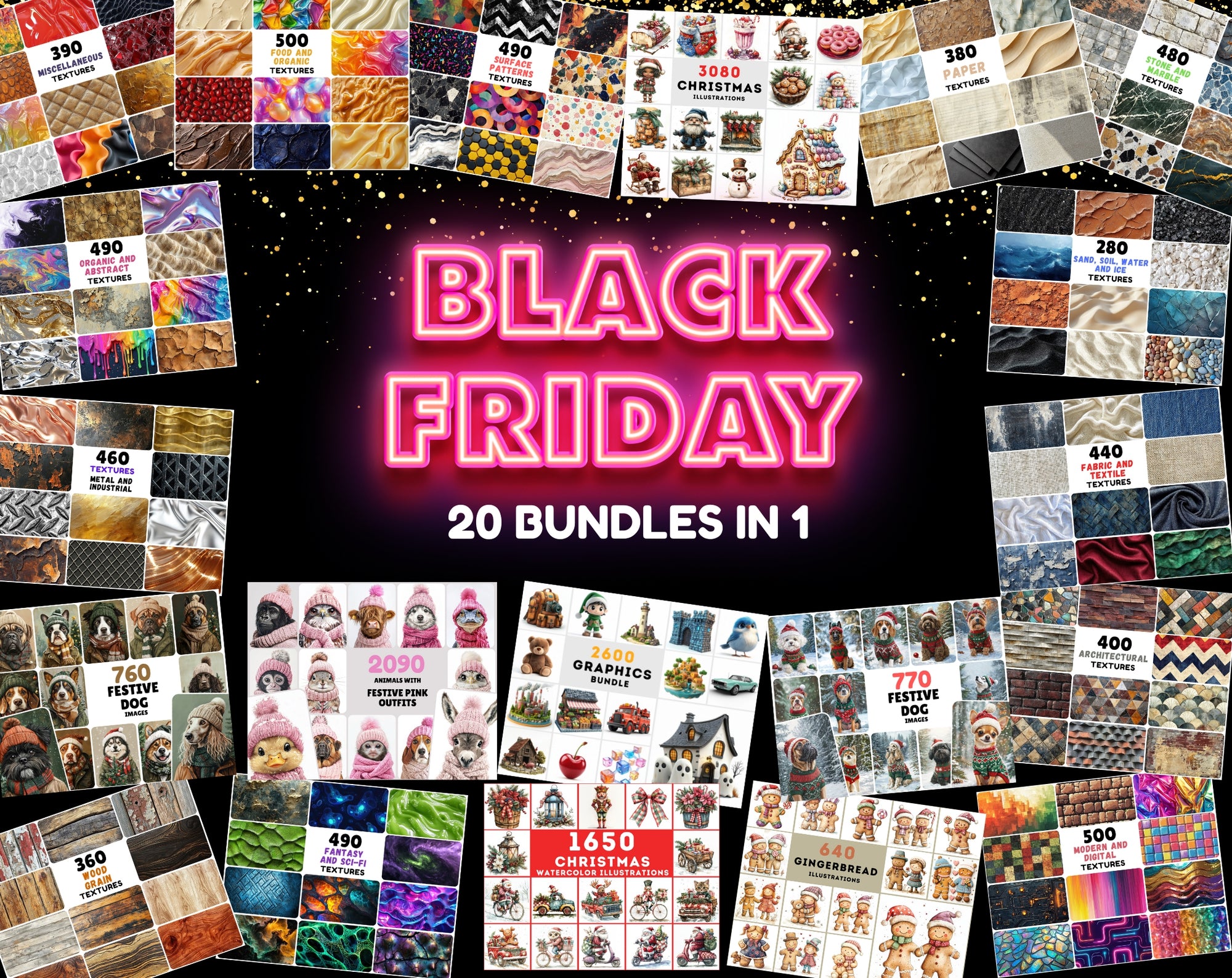 20 Bundles in 1 - Black Friday Mega Bundle Sale!