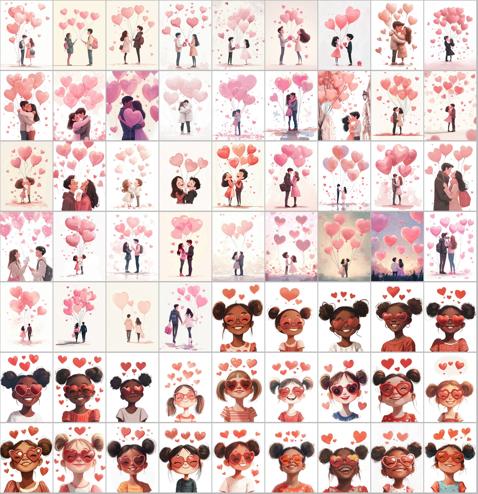 660 Valentine’s Day Lover Illustrations