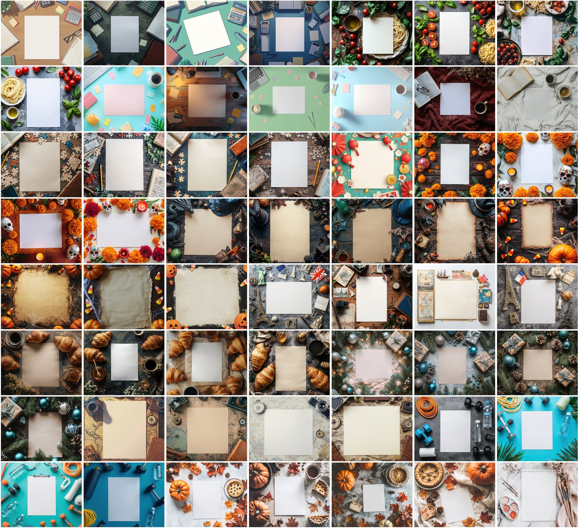 540 Stunning High-Resolution Flat Lay Images