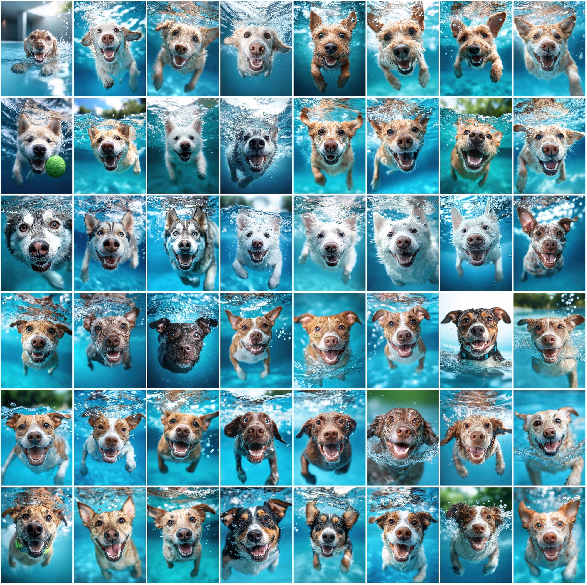 660 Stunning Underwater Dog Breed Photos