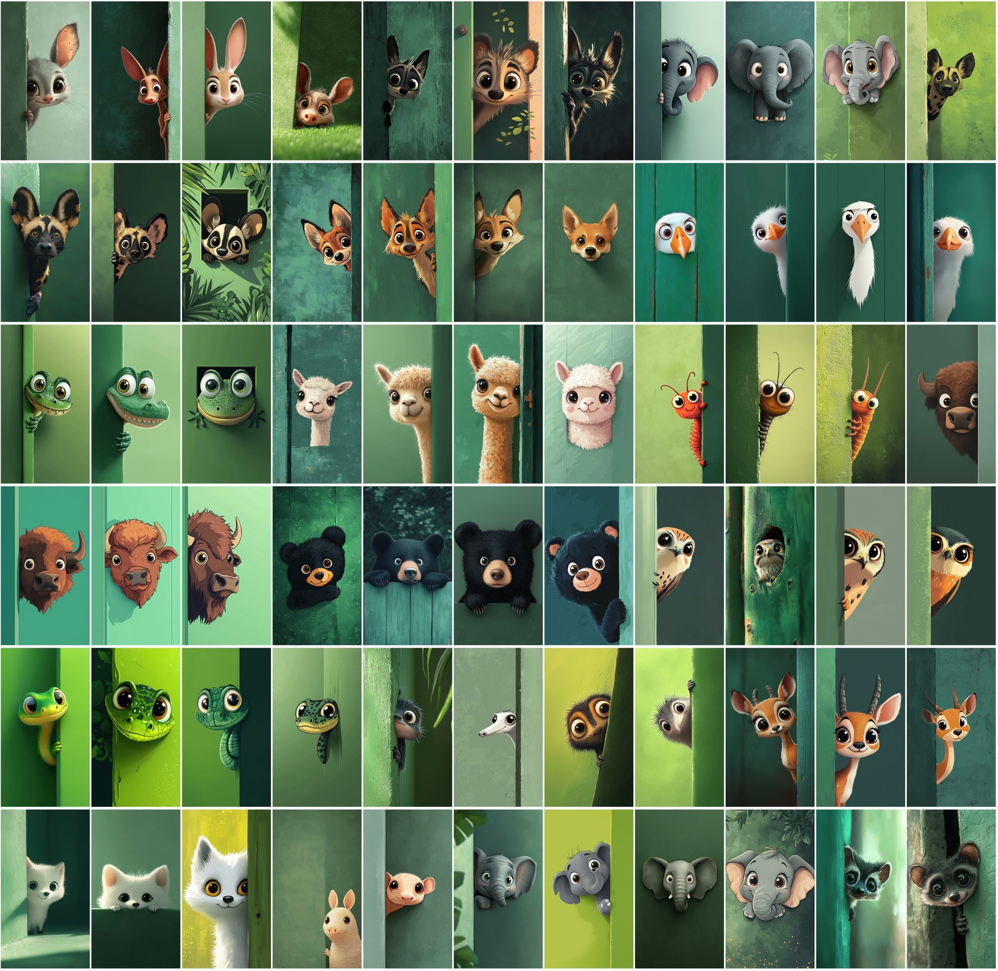 The Ultimate Peeking Animals Bundle – 850 Cute Designs