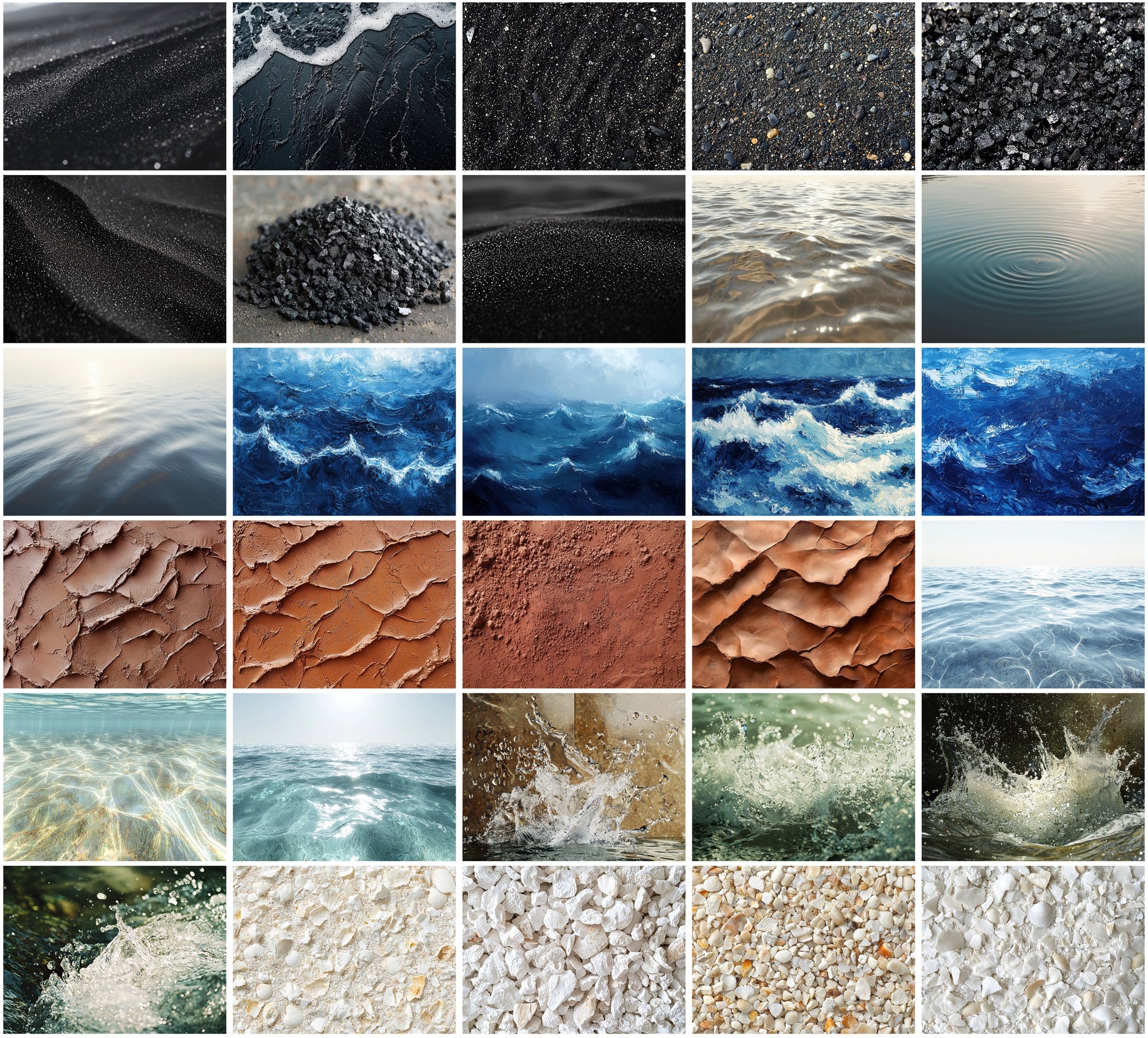 280 Sand, Soil, Water, and Ice Textures