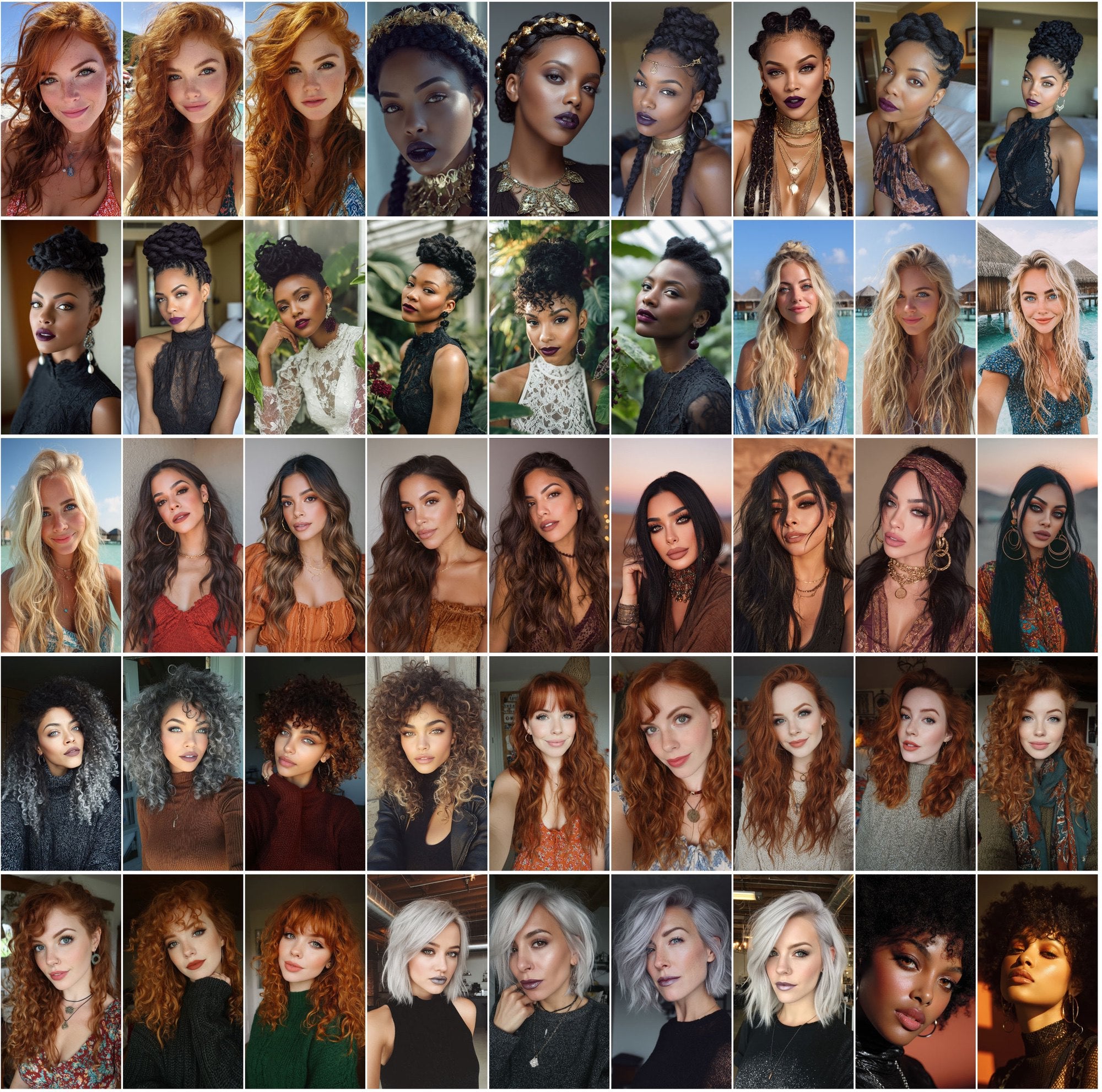530 Influencer Aesthetic Portraits