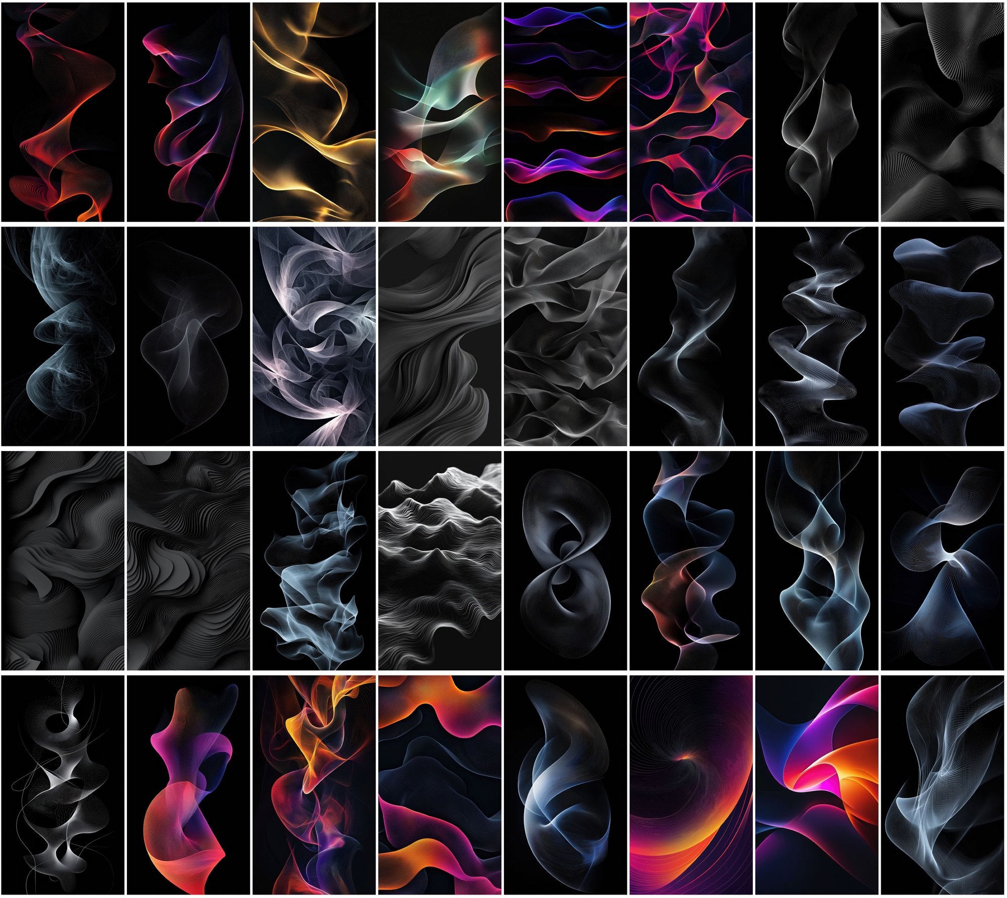 540 Dark Abstract Backgrounds - Minimalist Geometric Designs