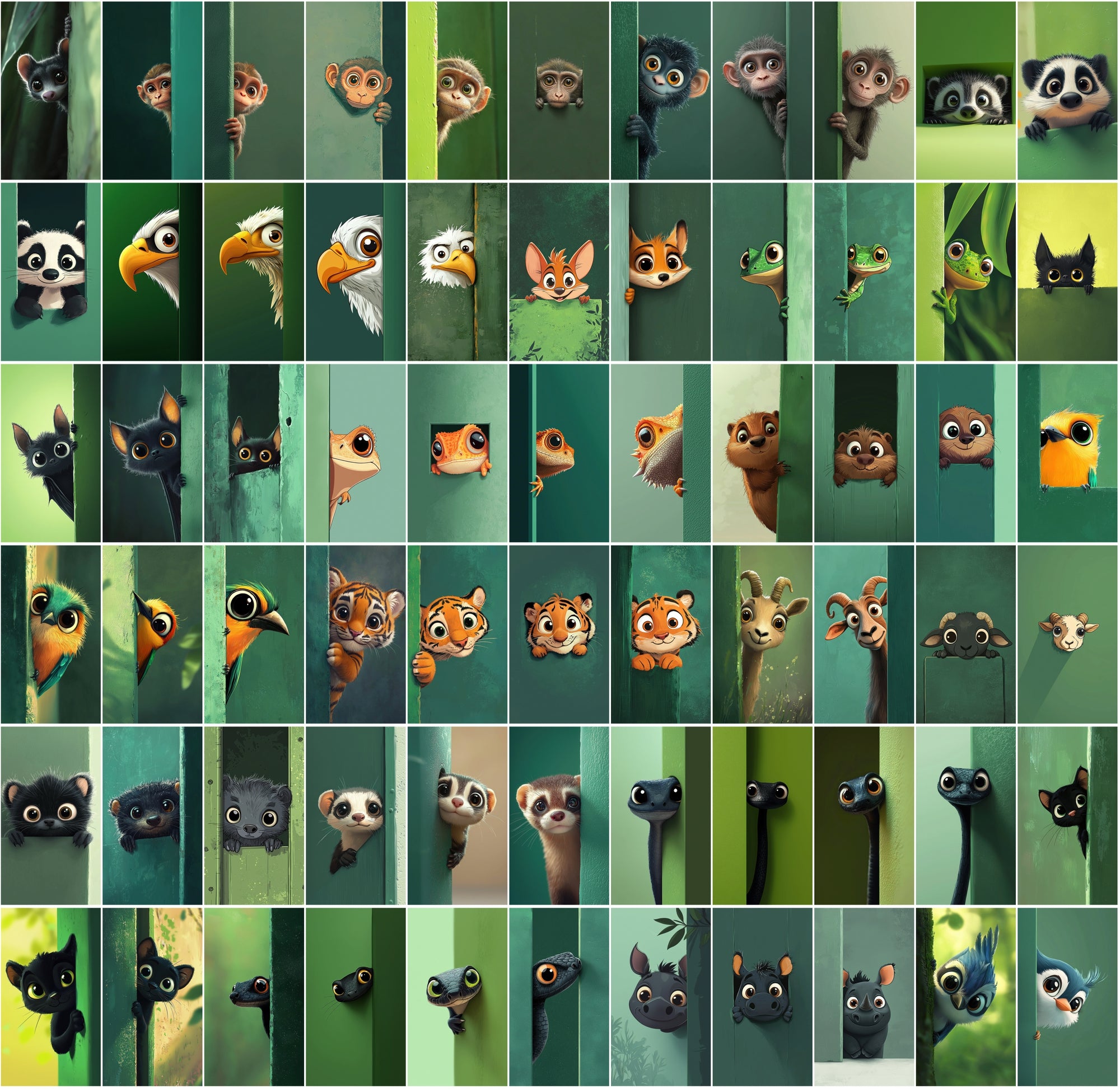 The Ultimate Peeking Animals Bundle – 850 Cute Designs