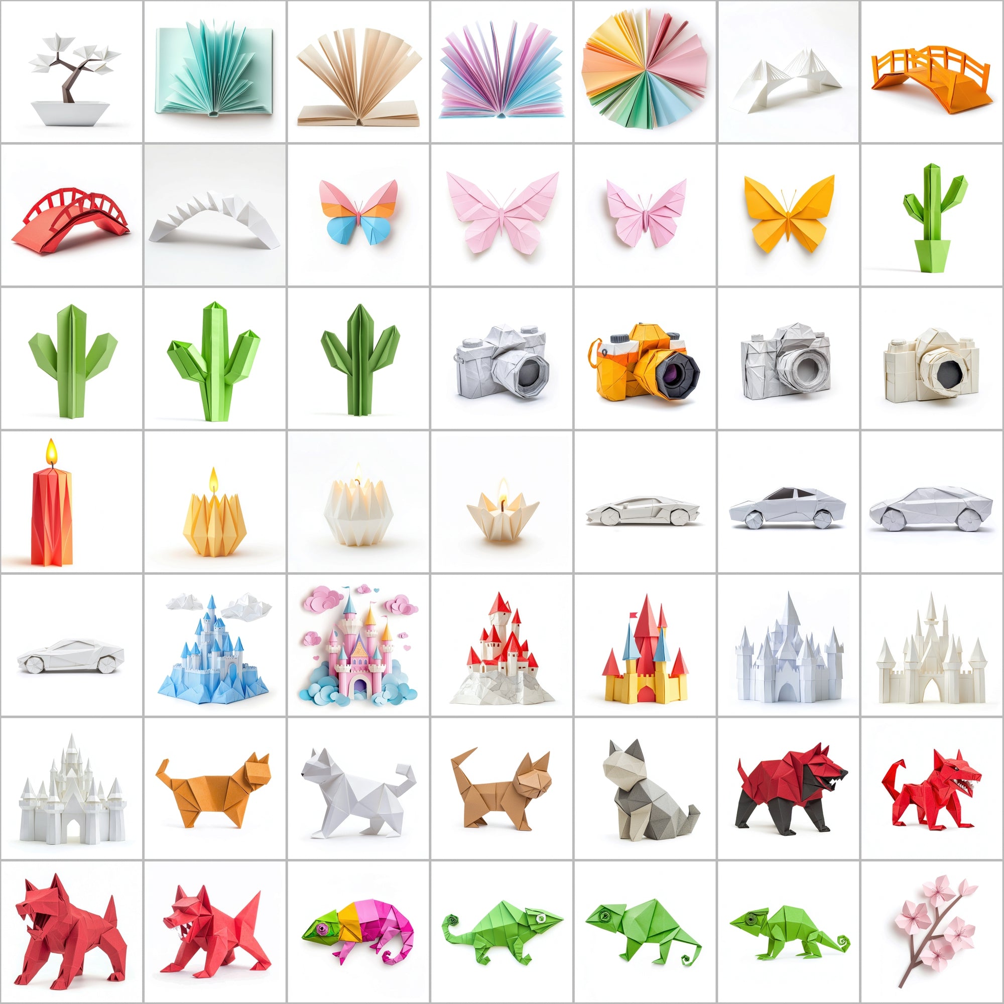 580 Origami-Inspired Digital Images | Animals, Nature, Objects & More