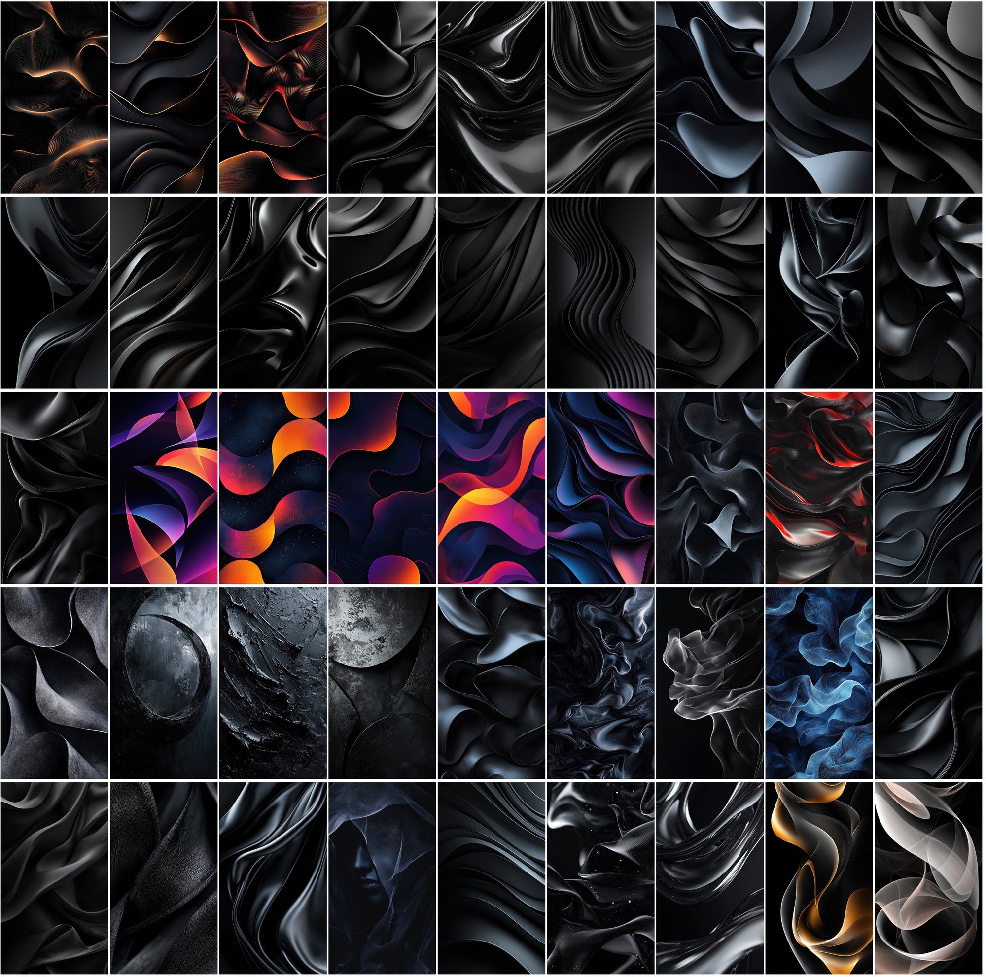 550 Dark Abstract Gradient Backgrounds