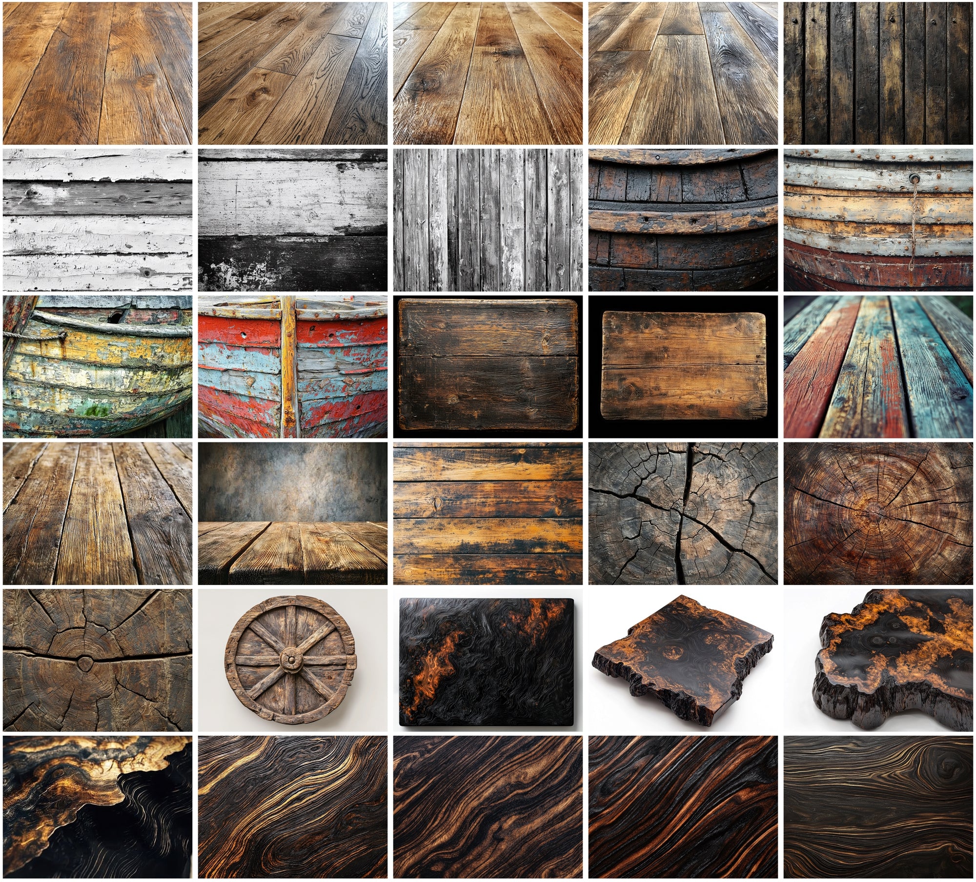 360 Wood Grain Textures