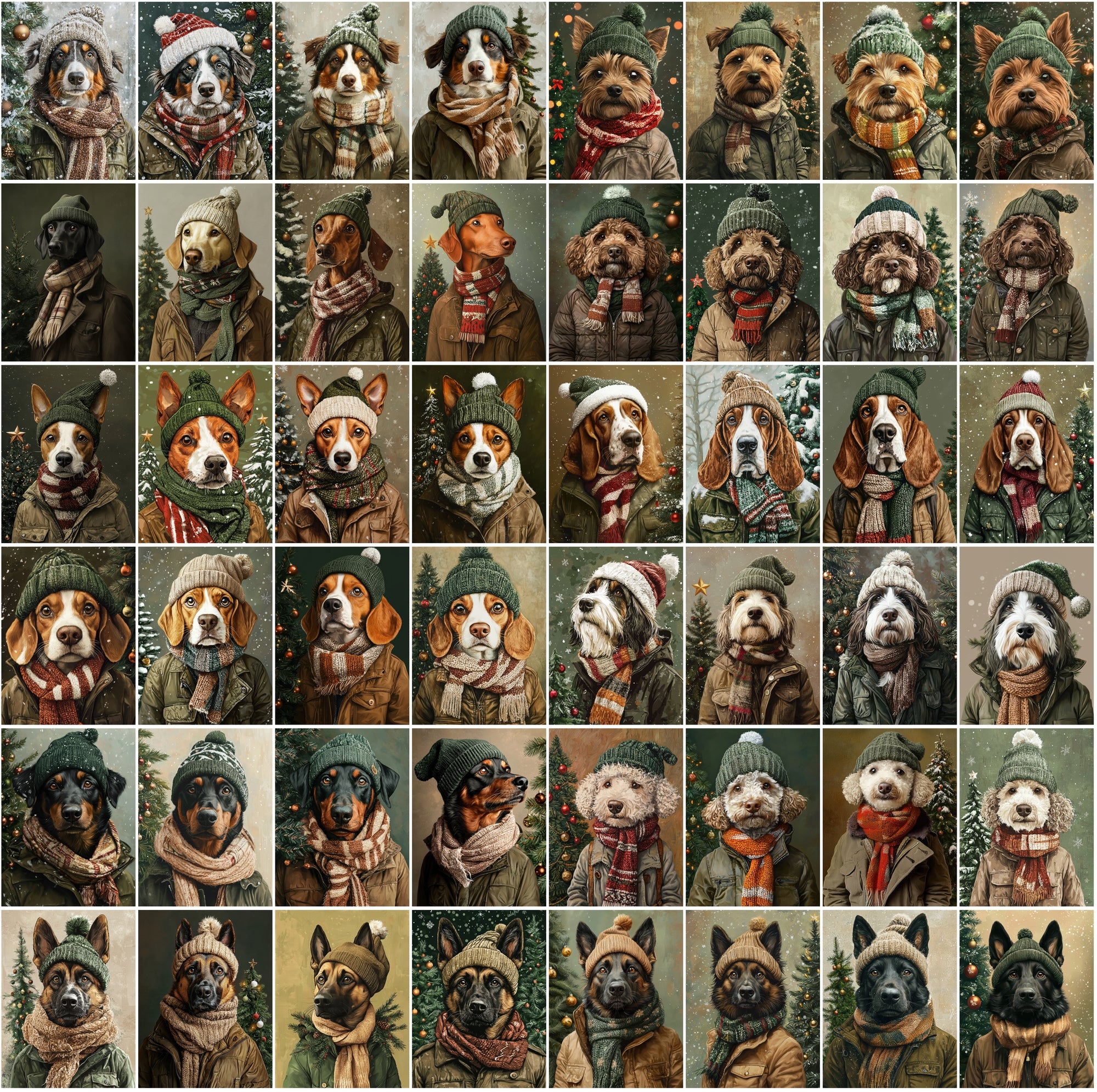 760 Adorable Dog Images in Winter Outfits