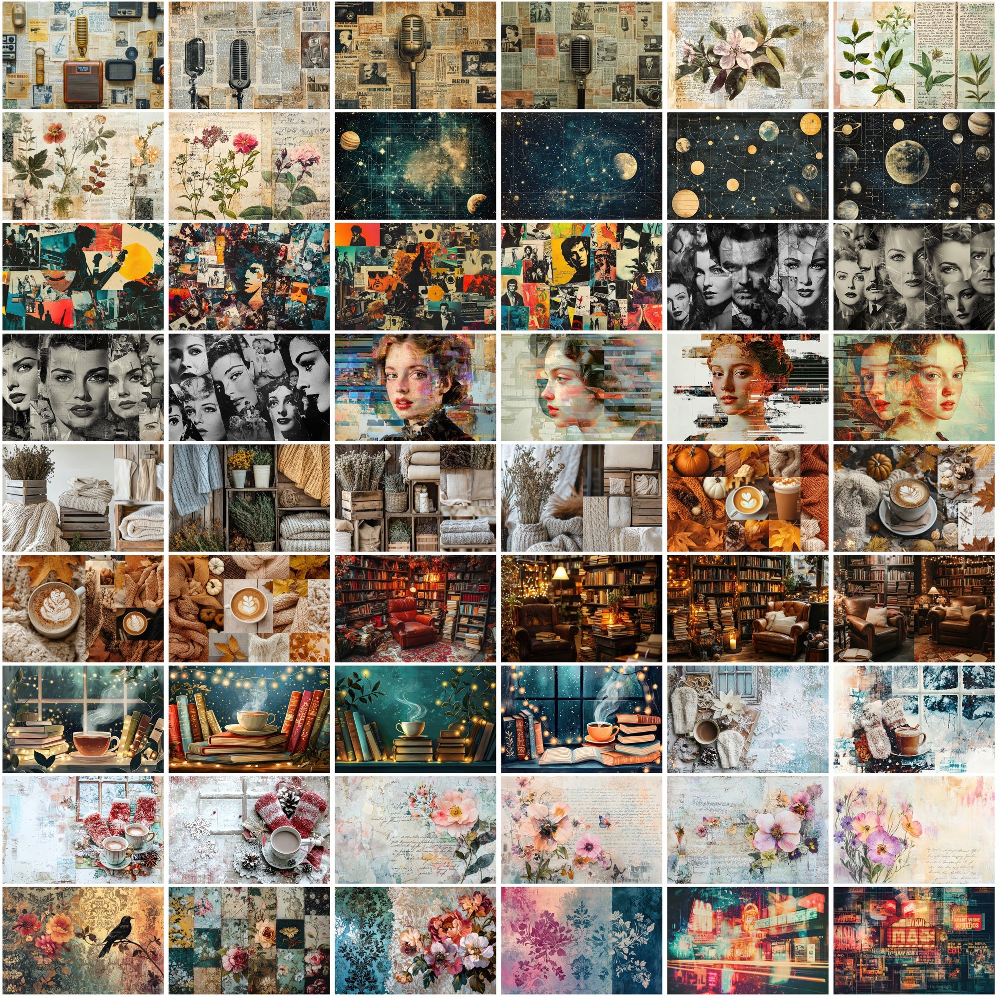 570 Aesthetic Collage & Moodboard Images