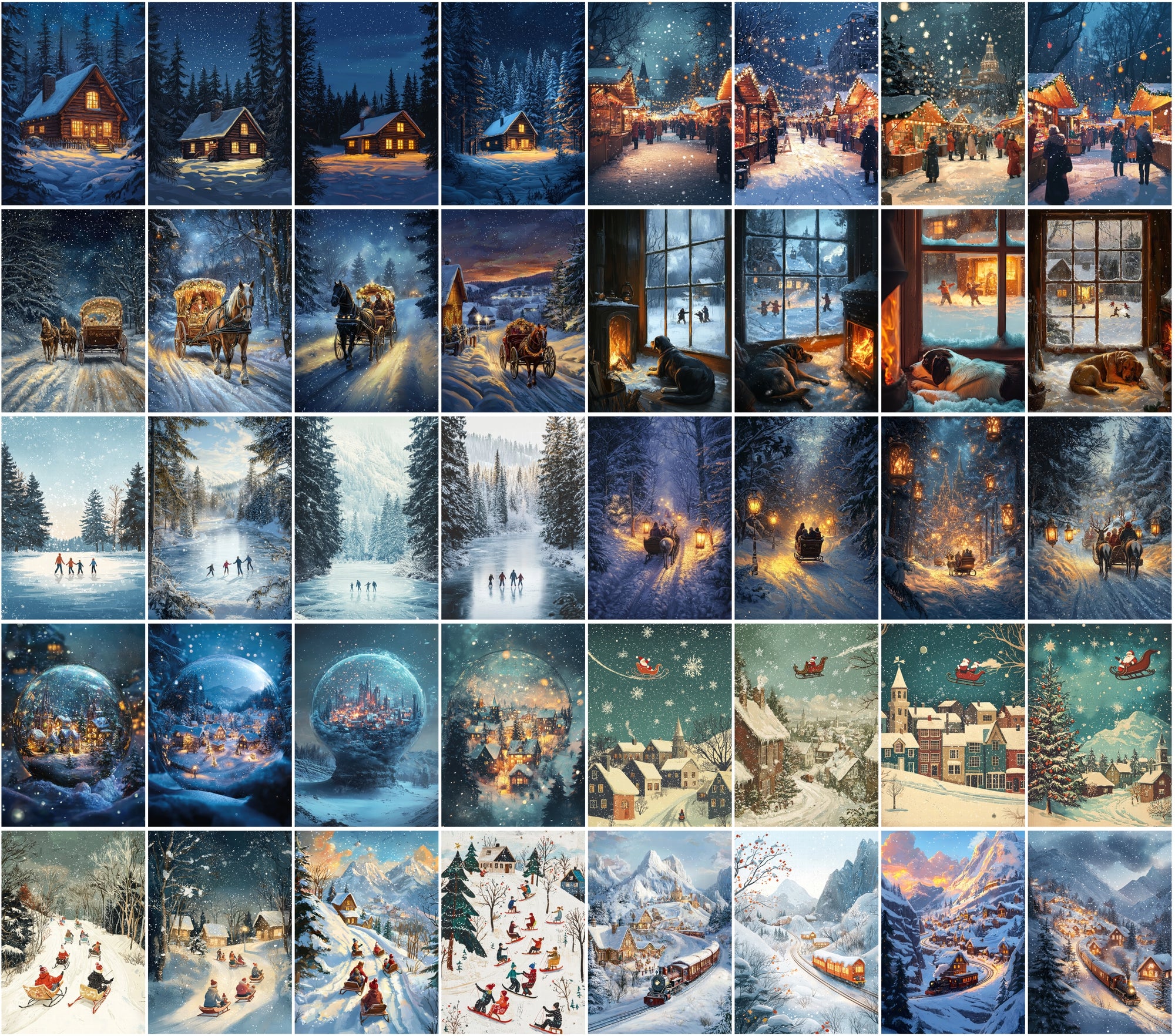 430 Winter Postcard & Scene Images