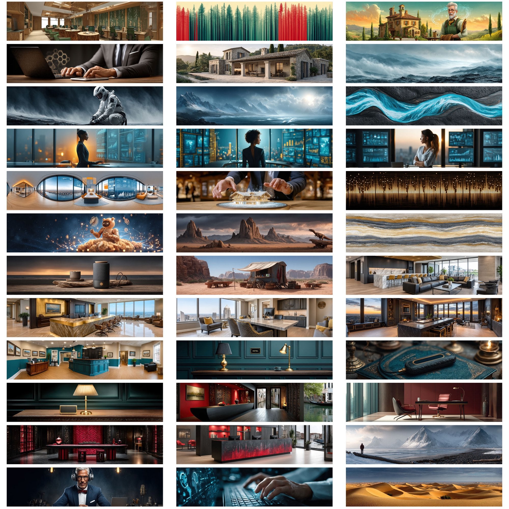 589 AI-Themed Website Hero Images – Ultra-Wide JPGs with Commercial License