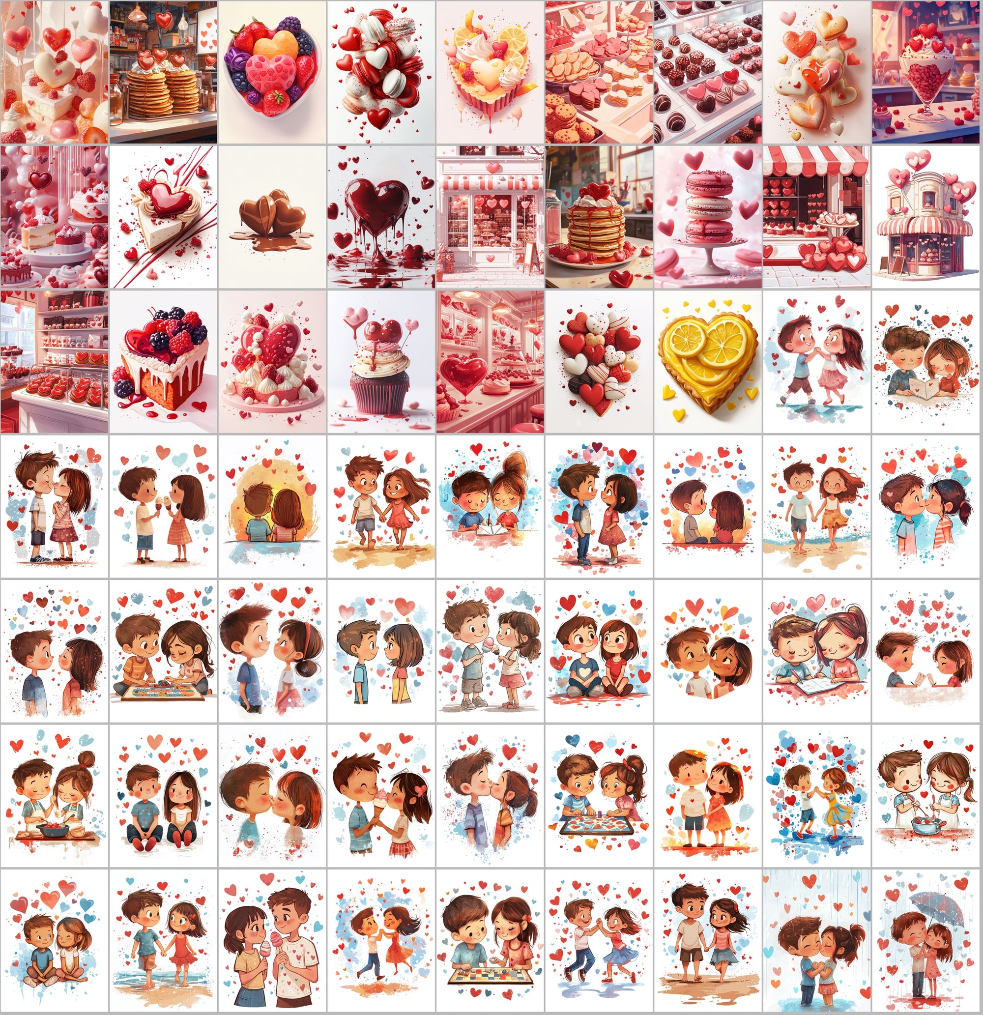 660 Valentine’s Day Lover Illustrations