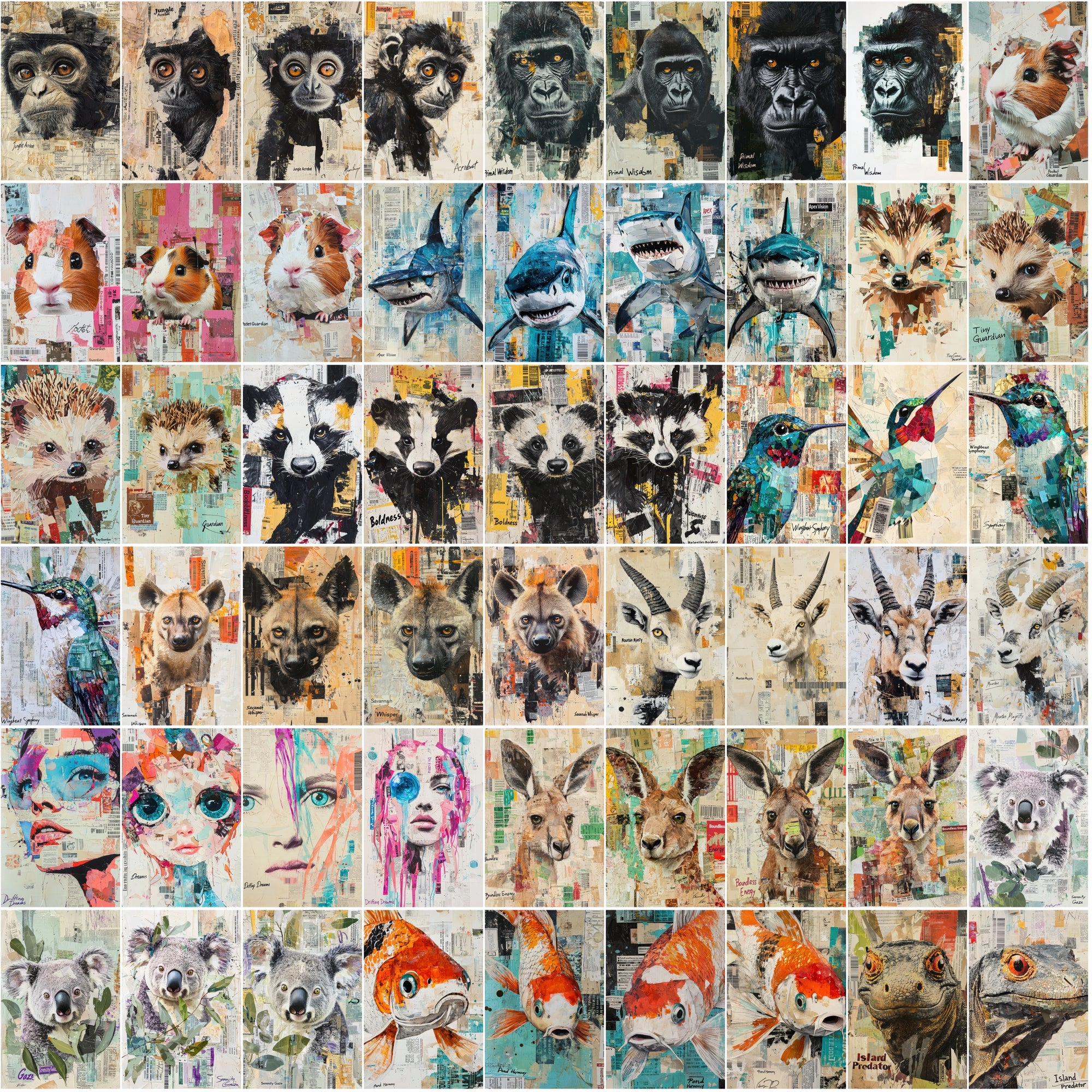 390 Vibrant Animal Scrapbooking Images