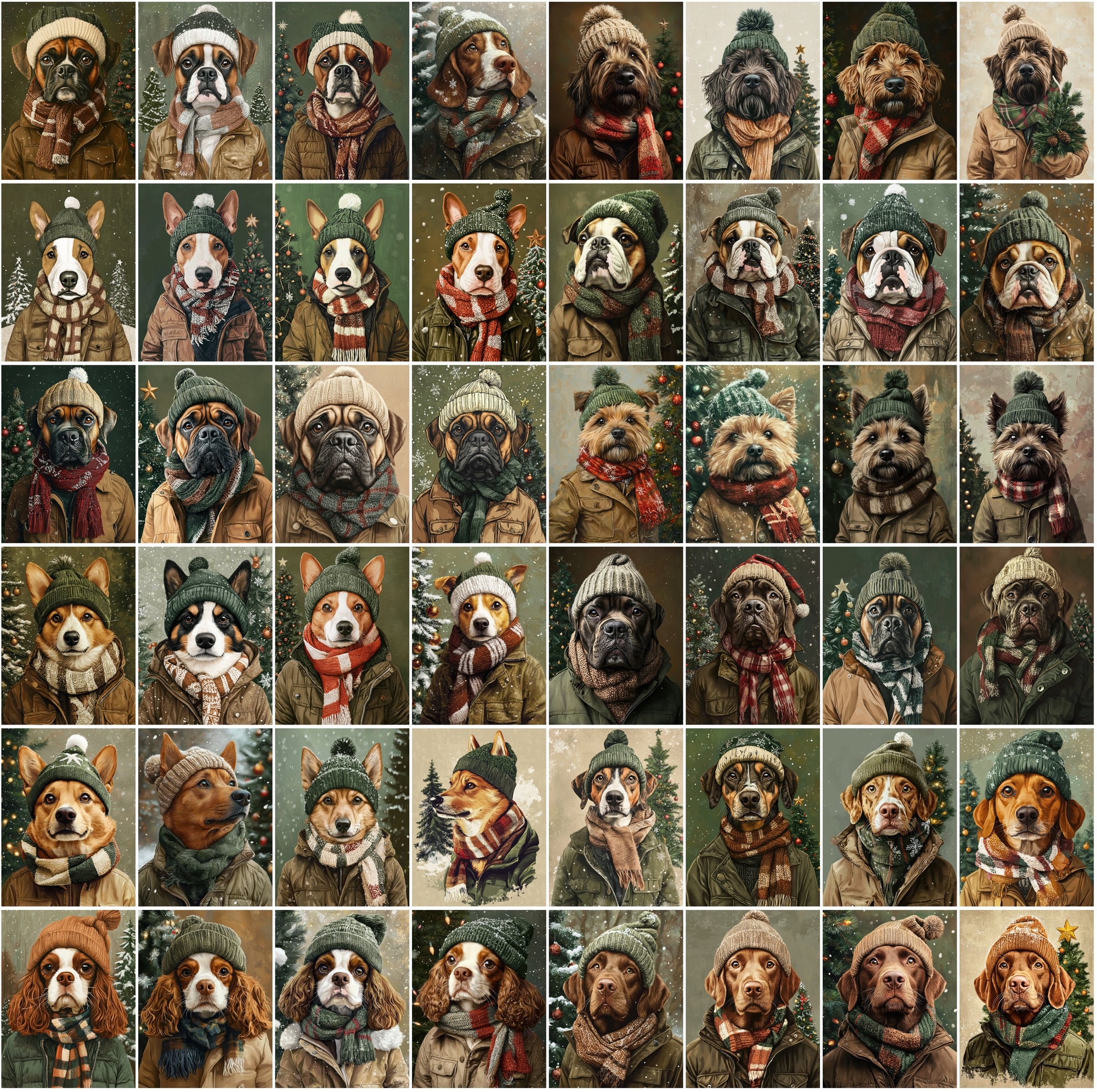 760 Adorable Dog Images in Winter Outfits