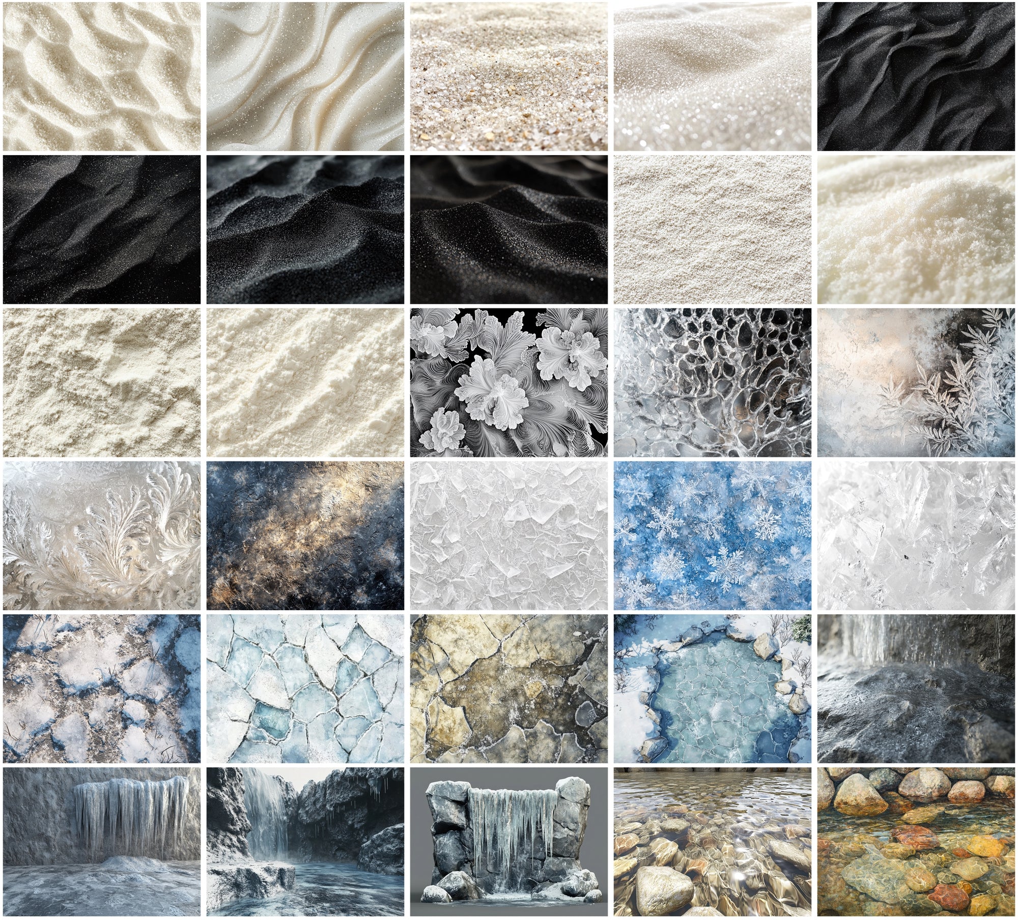 280 Sand, Soil, Water, and Ice Textures