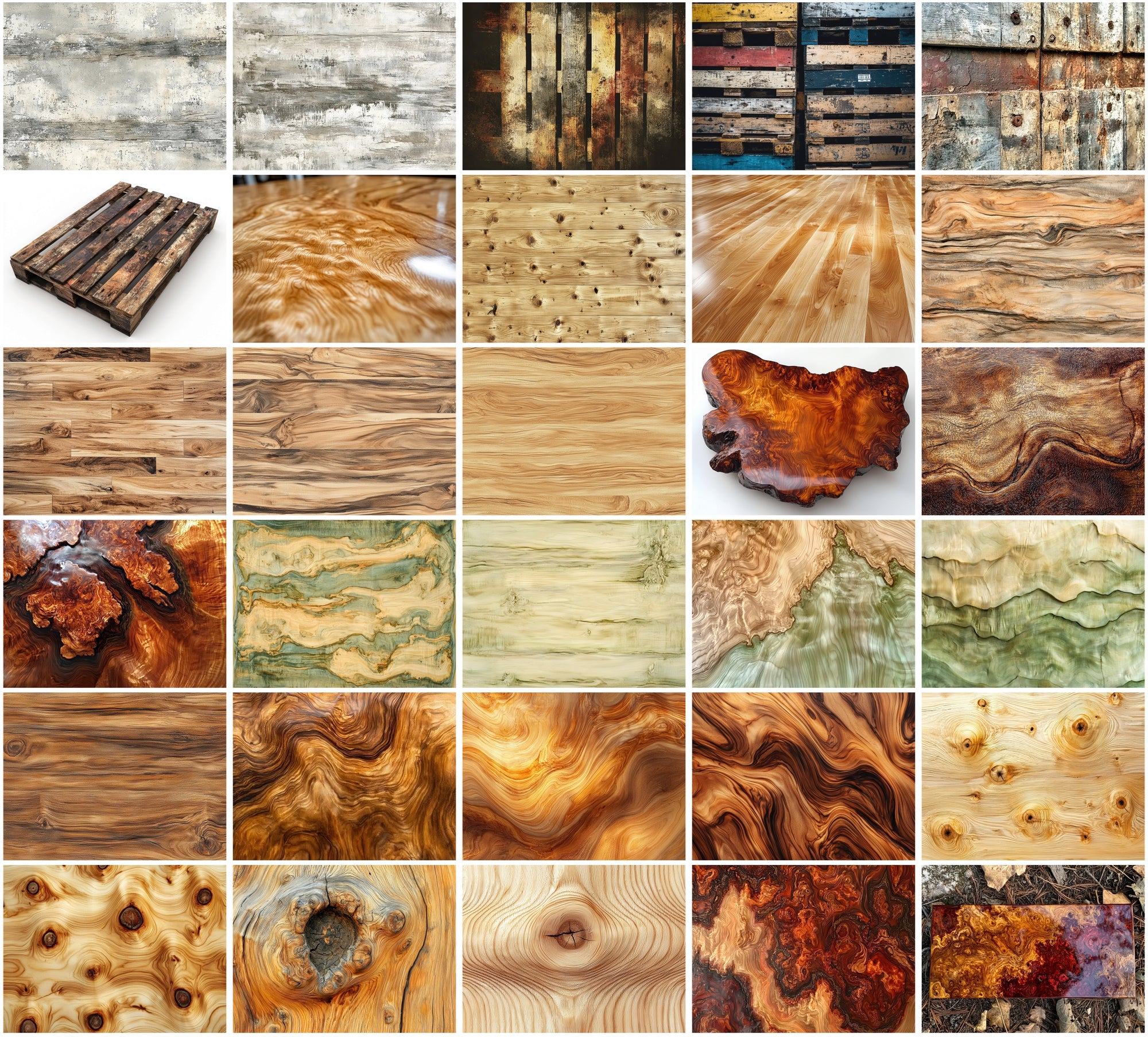 360 Wood Grain Textures