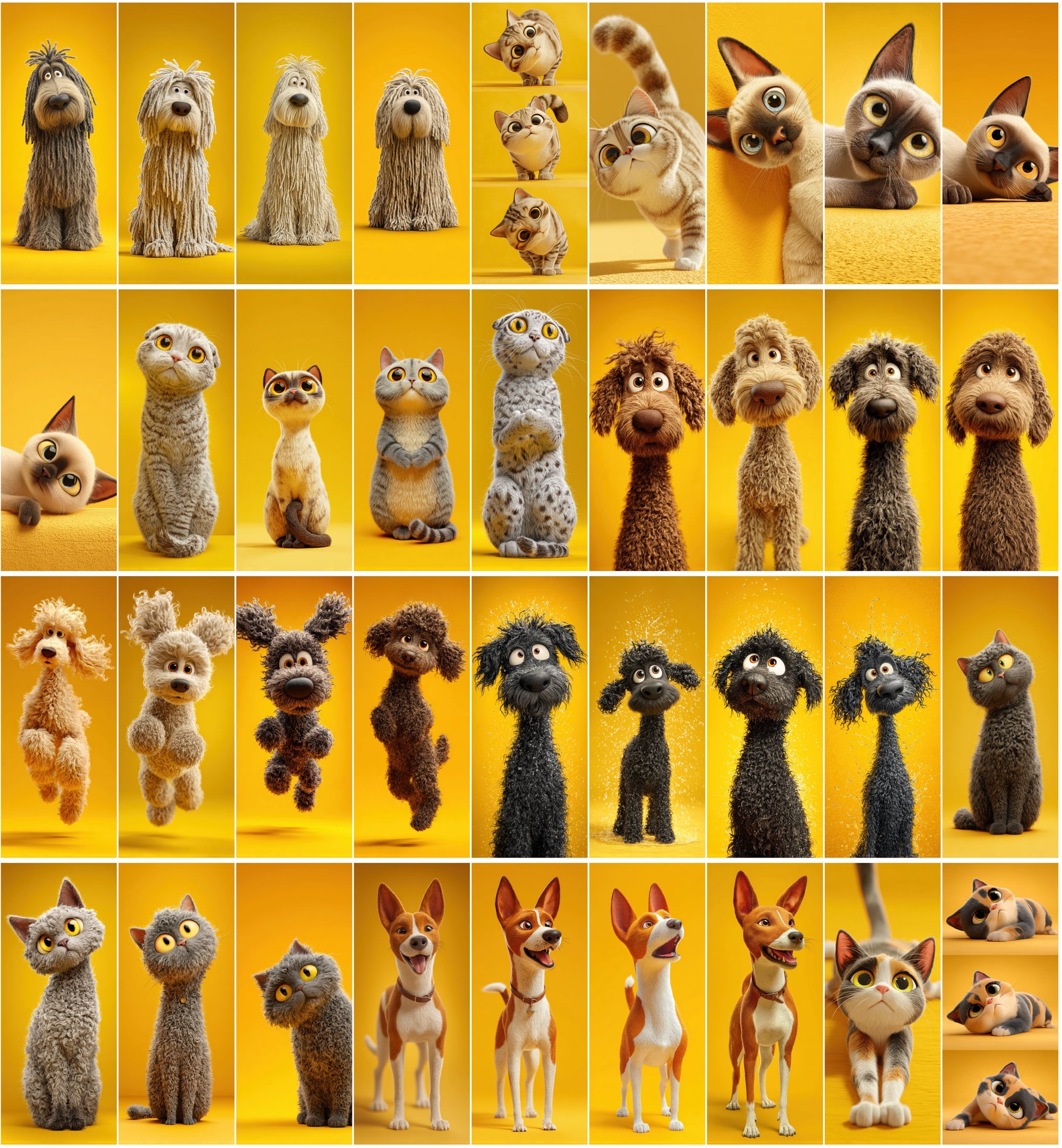 578 Funny Animal Images | Cartoon Cats & Dogs Clipart
