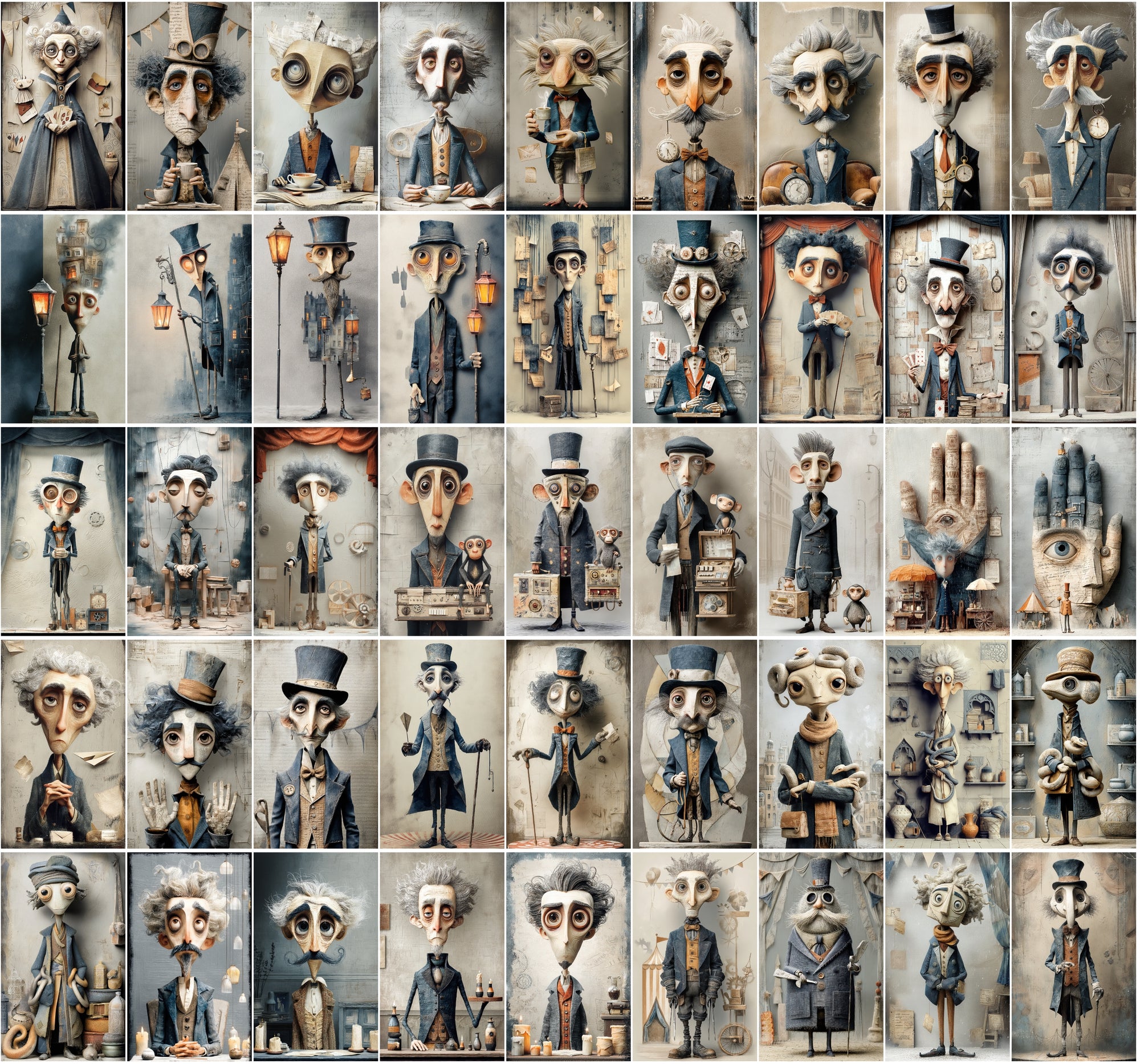 590 Gothic Carnival Portraits Mega Bundle