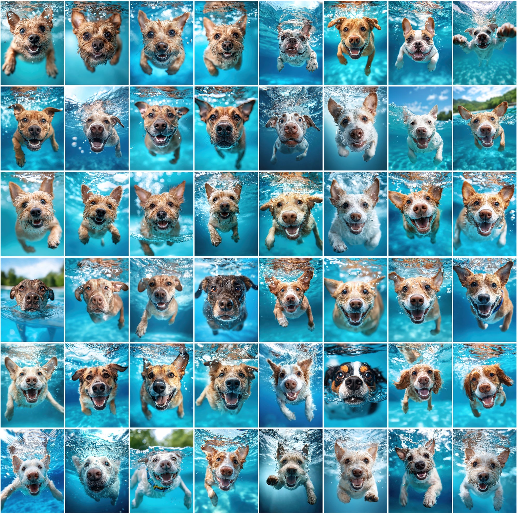 660 Stunning Underwater Dog Breed Photos