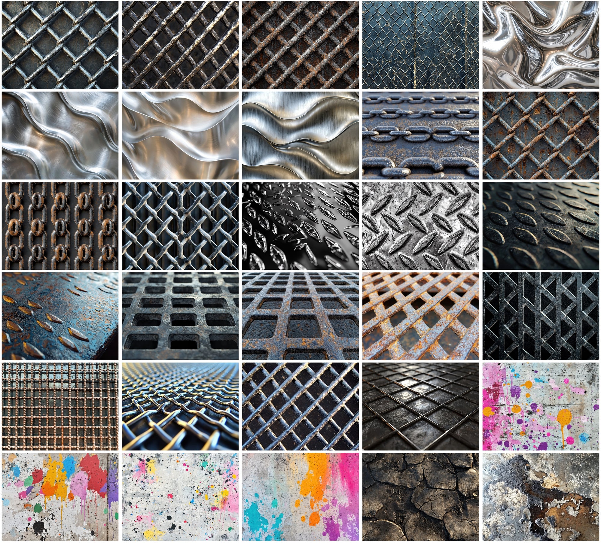 460 Metal and Industrial Textures - Commercial Use JPG Bundle