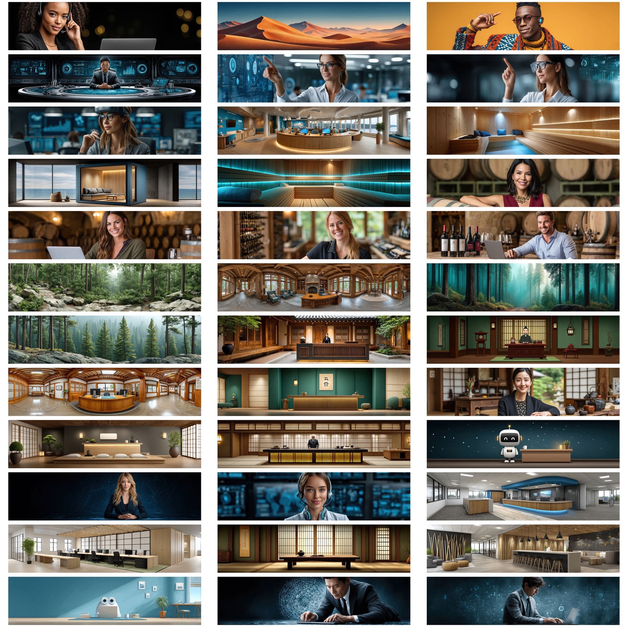 589 AI-Themed Website Hero Images – Ultra-Wide JPGs with Commercial License