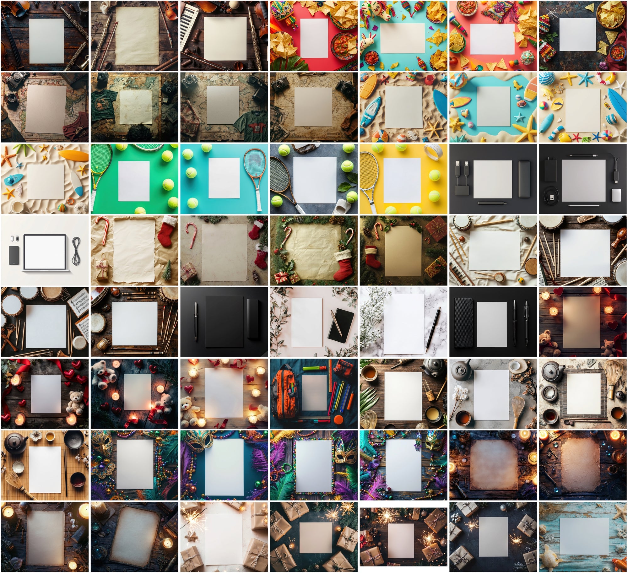 540 Stunning High-Resolution Flat Lay Images