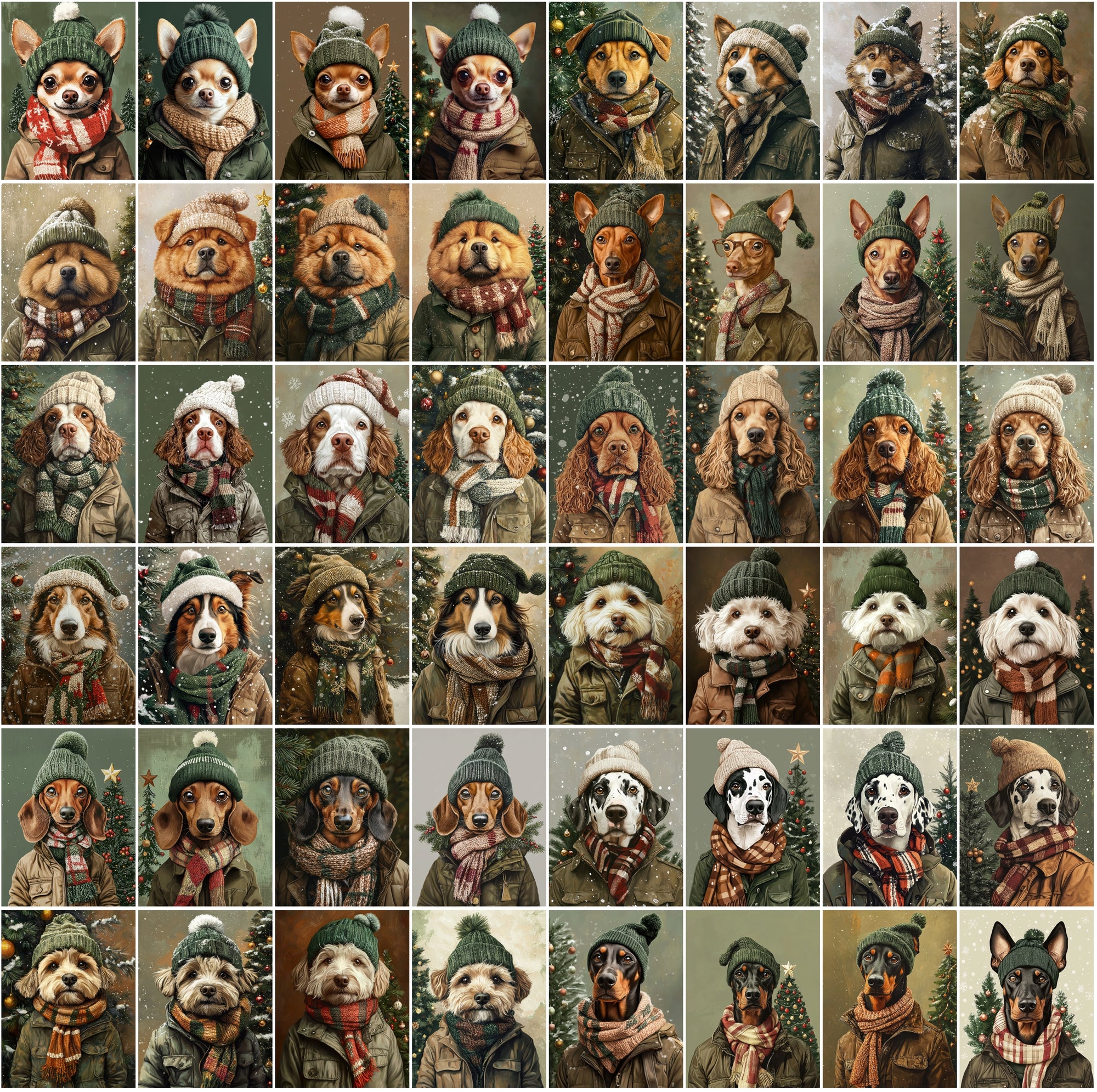 760 Adorable Dog Images in Winter Outfits