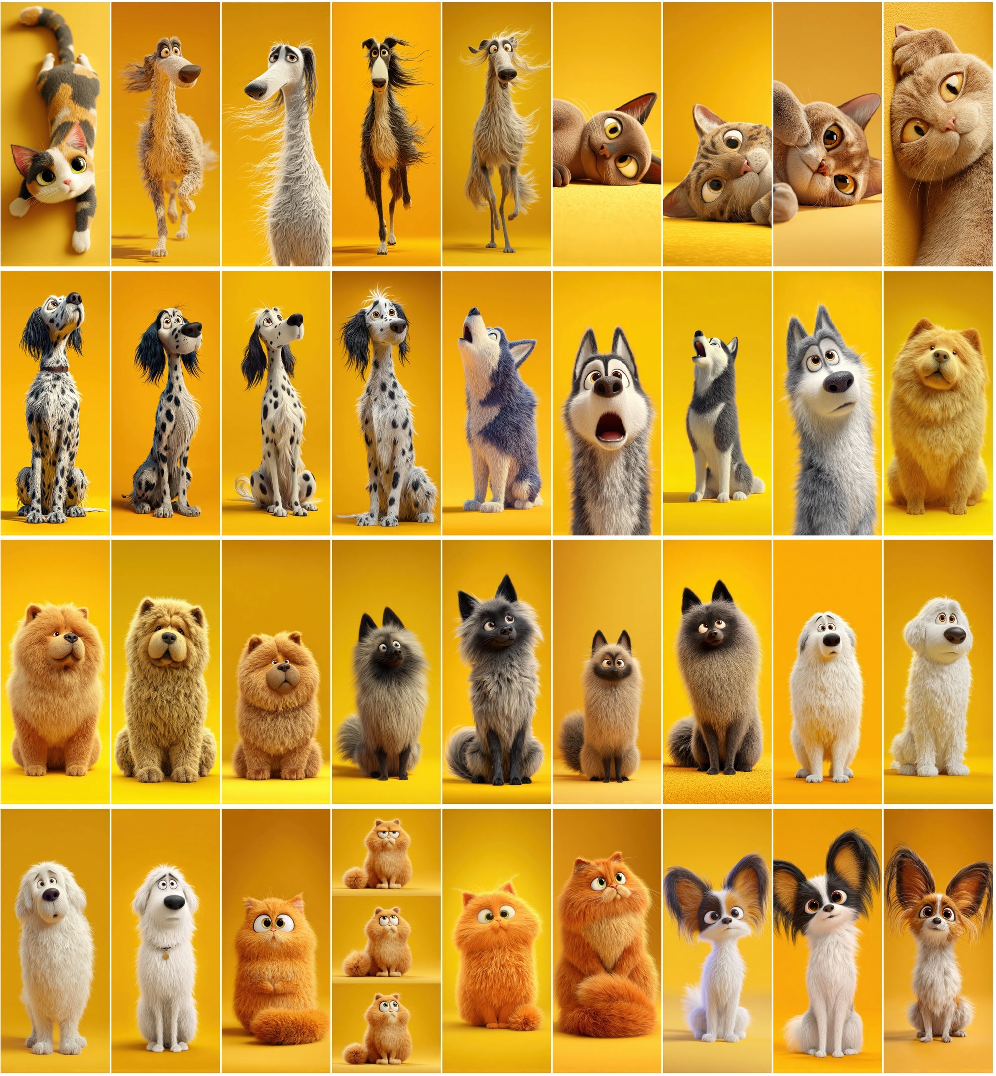 578 Funny Animal Images | Cartoon Cats & Dogs Clipart