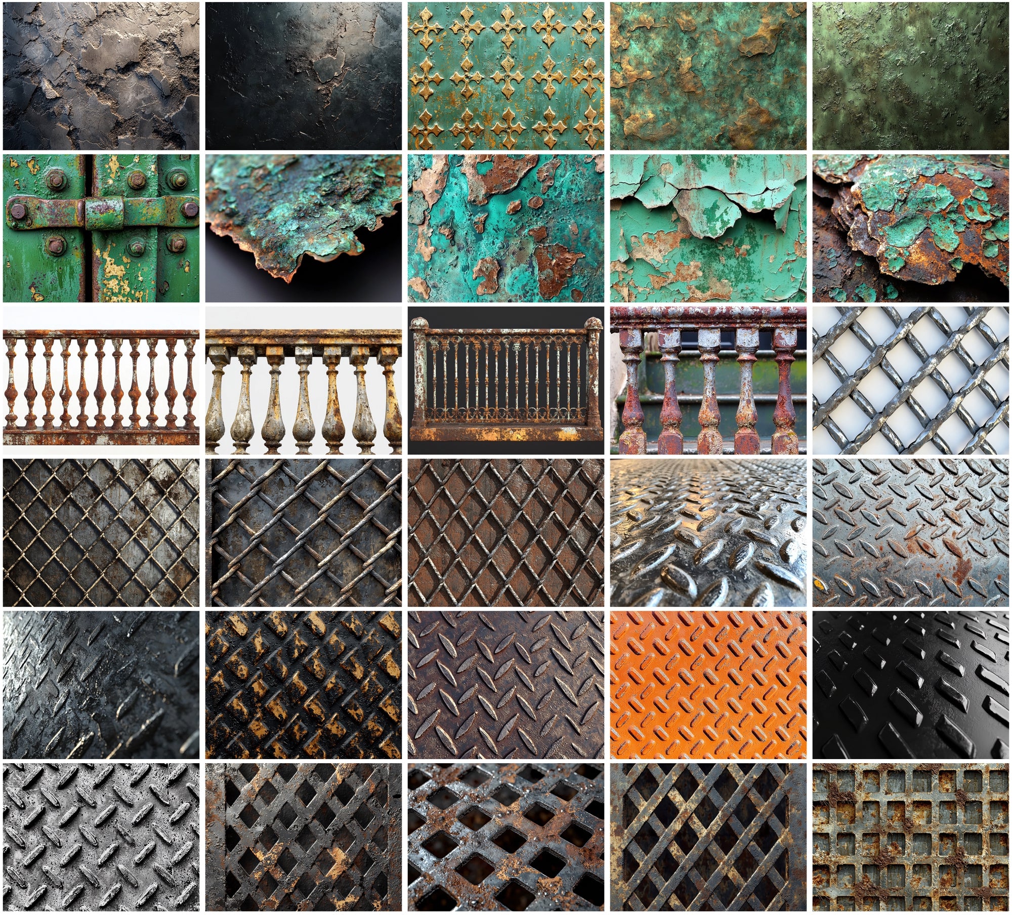 460 Metal and Industrial Textures - Commercial Use JPG Bundle