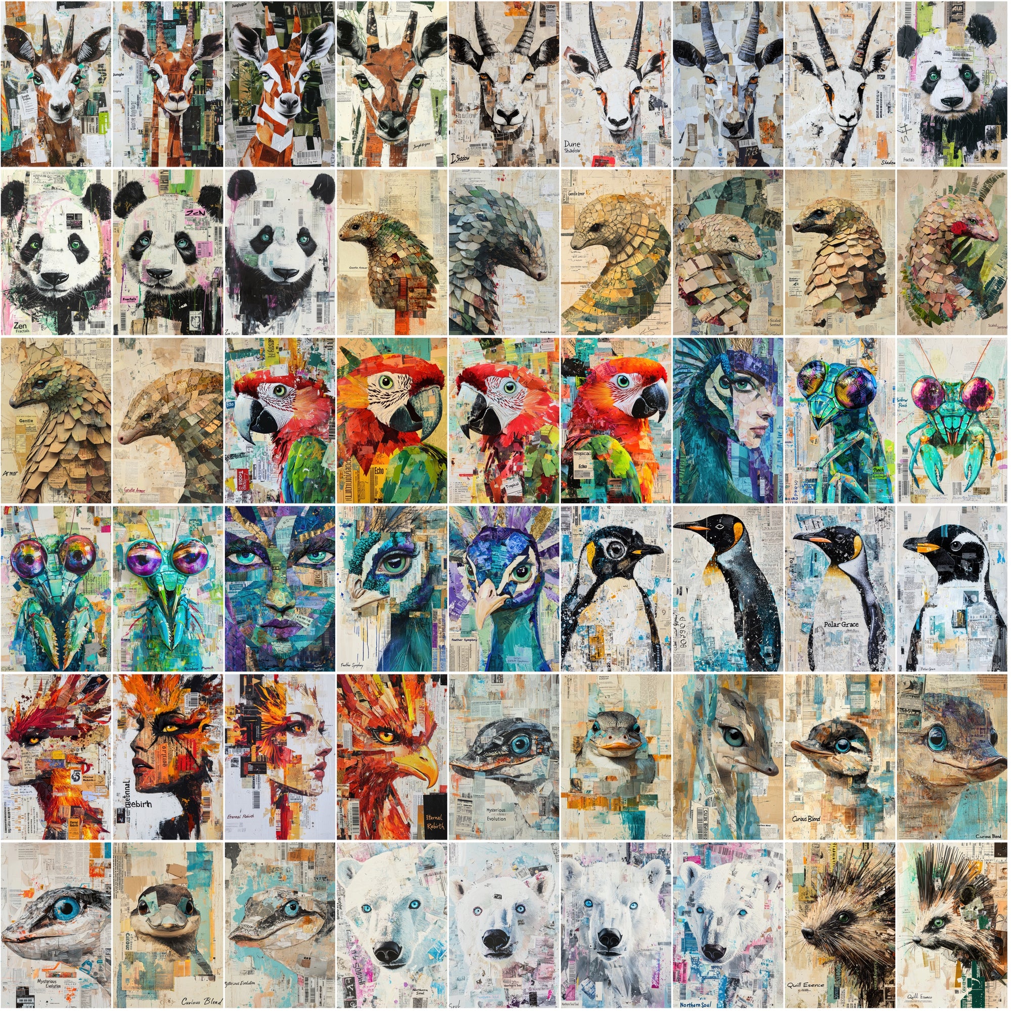 390 Vibrant Animal Scrapbooking Images