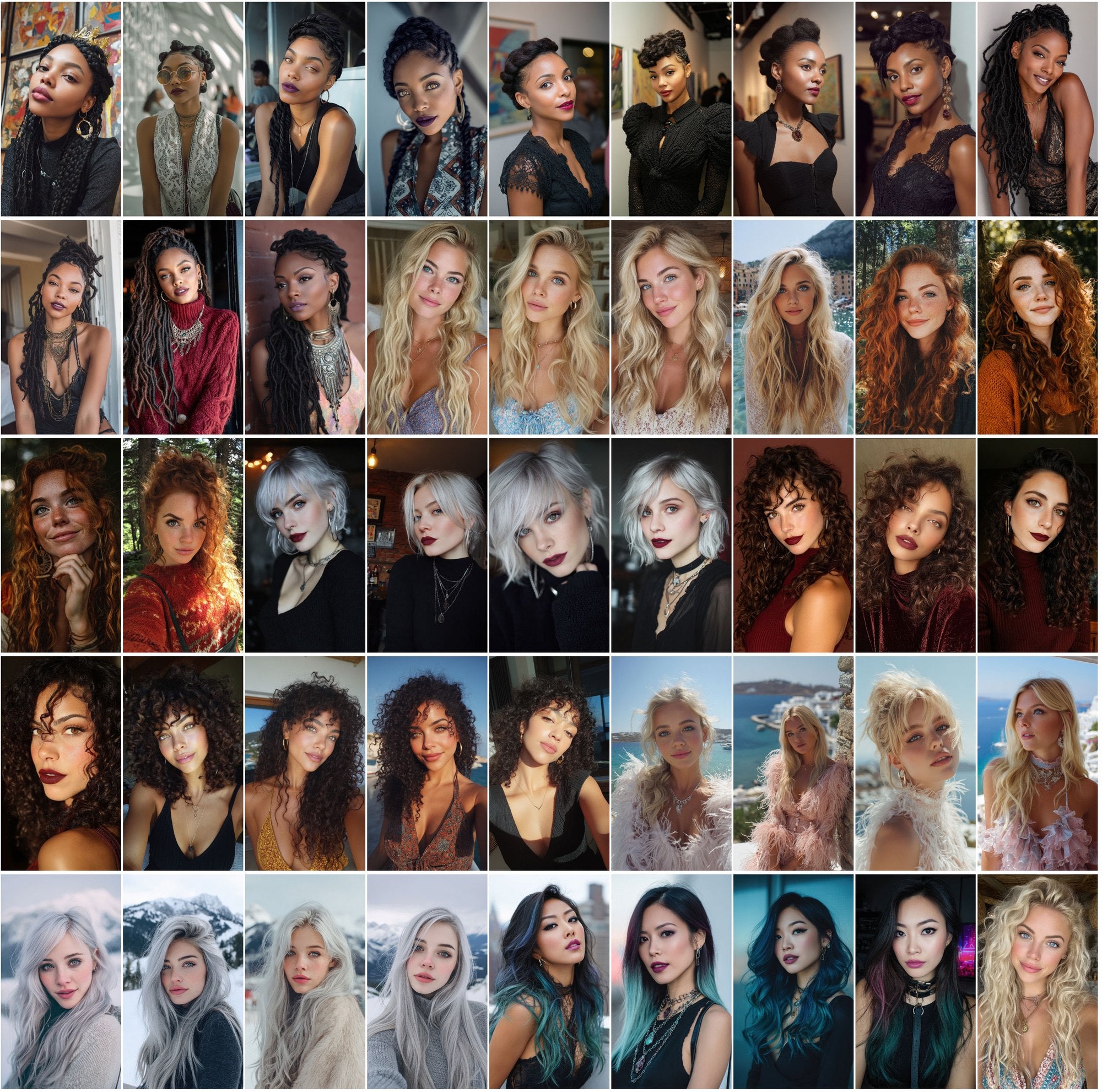 530 Influencer Aesthetic Portraits