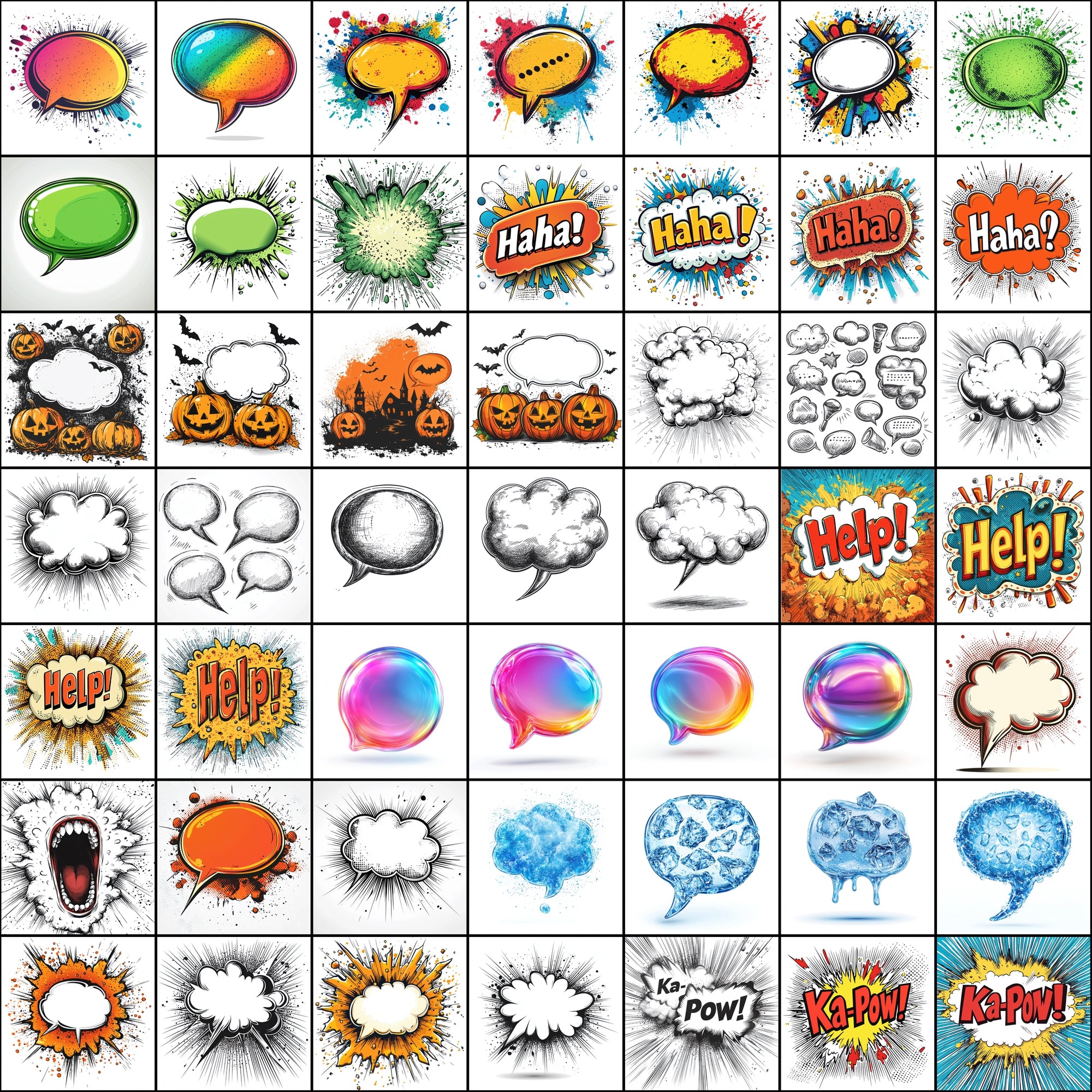 542 Unique Chat Bubble Images – High-Resolution Speech Bubbles for Comics, Social Media & Design