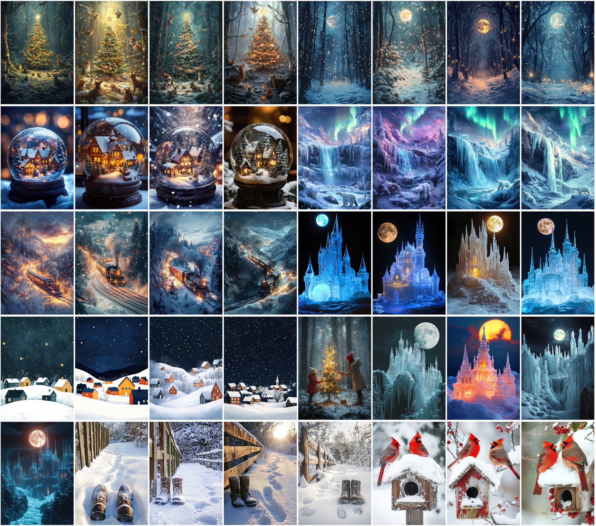 430 Winter Postcard & Scene Images